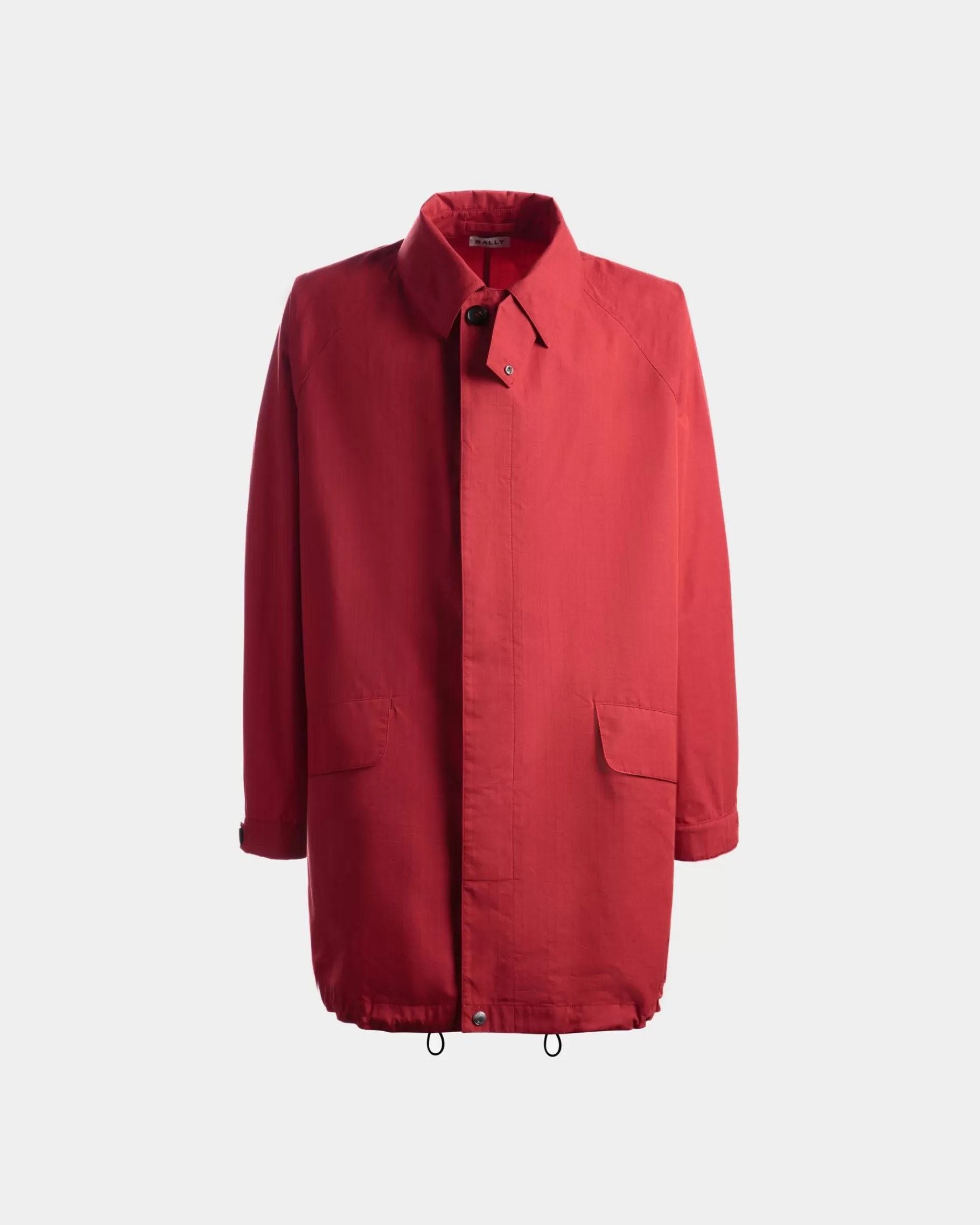 Coats & Jackets<Bally Coat in Candy Nylon Red