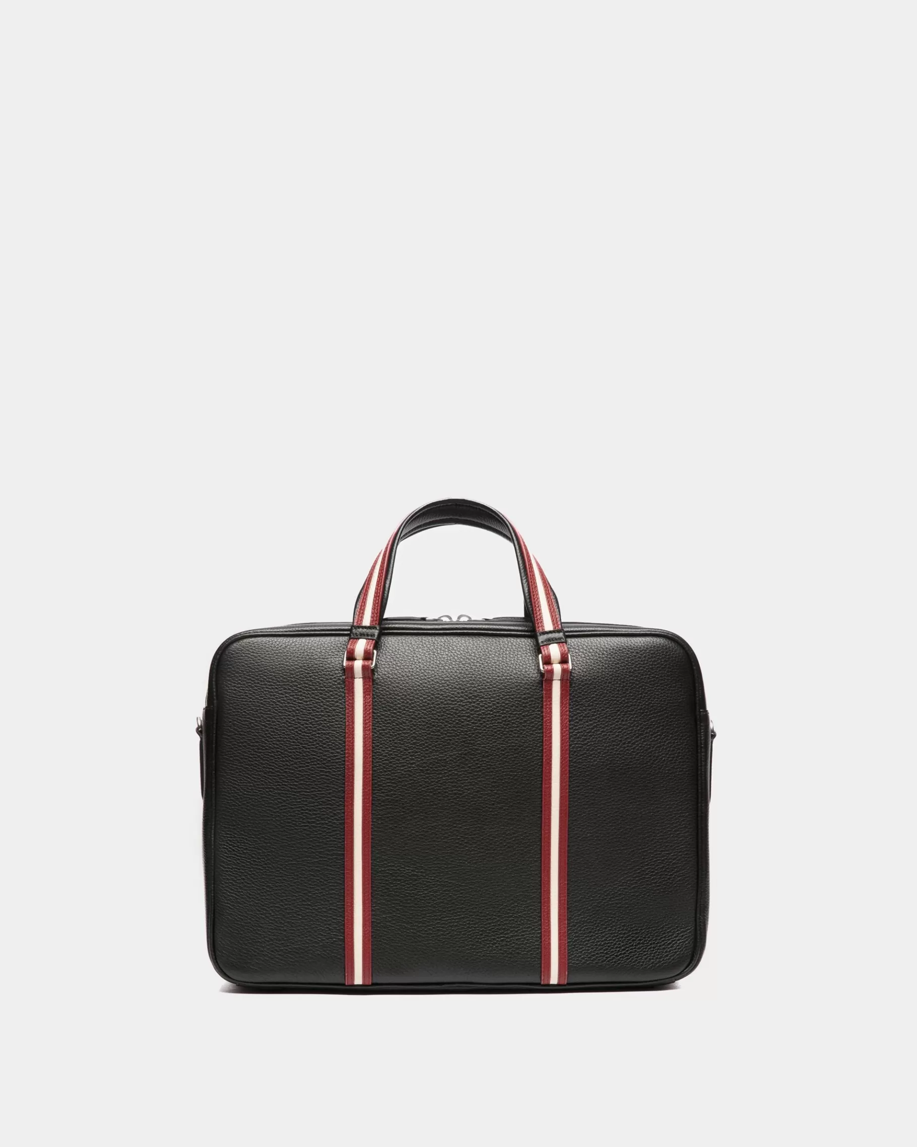 Business Bags<Bally Code Briefcase In Grained Leather Black