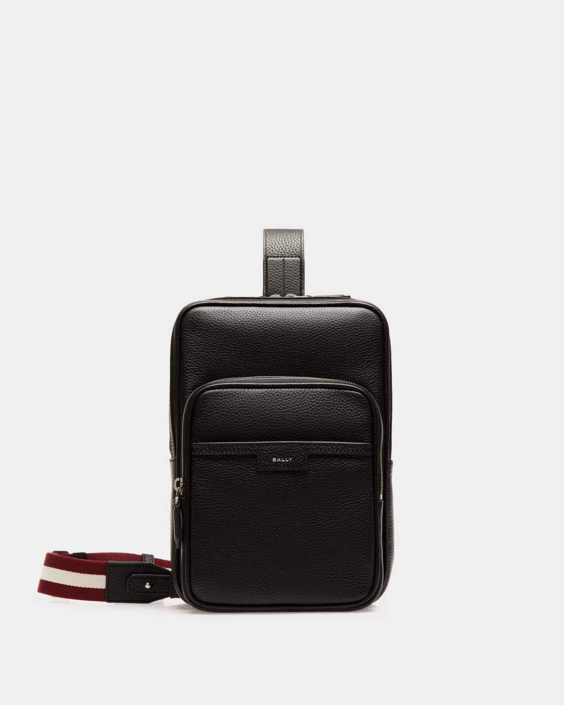 Messenger Bags<Bally Code Slingbag in Leather Black