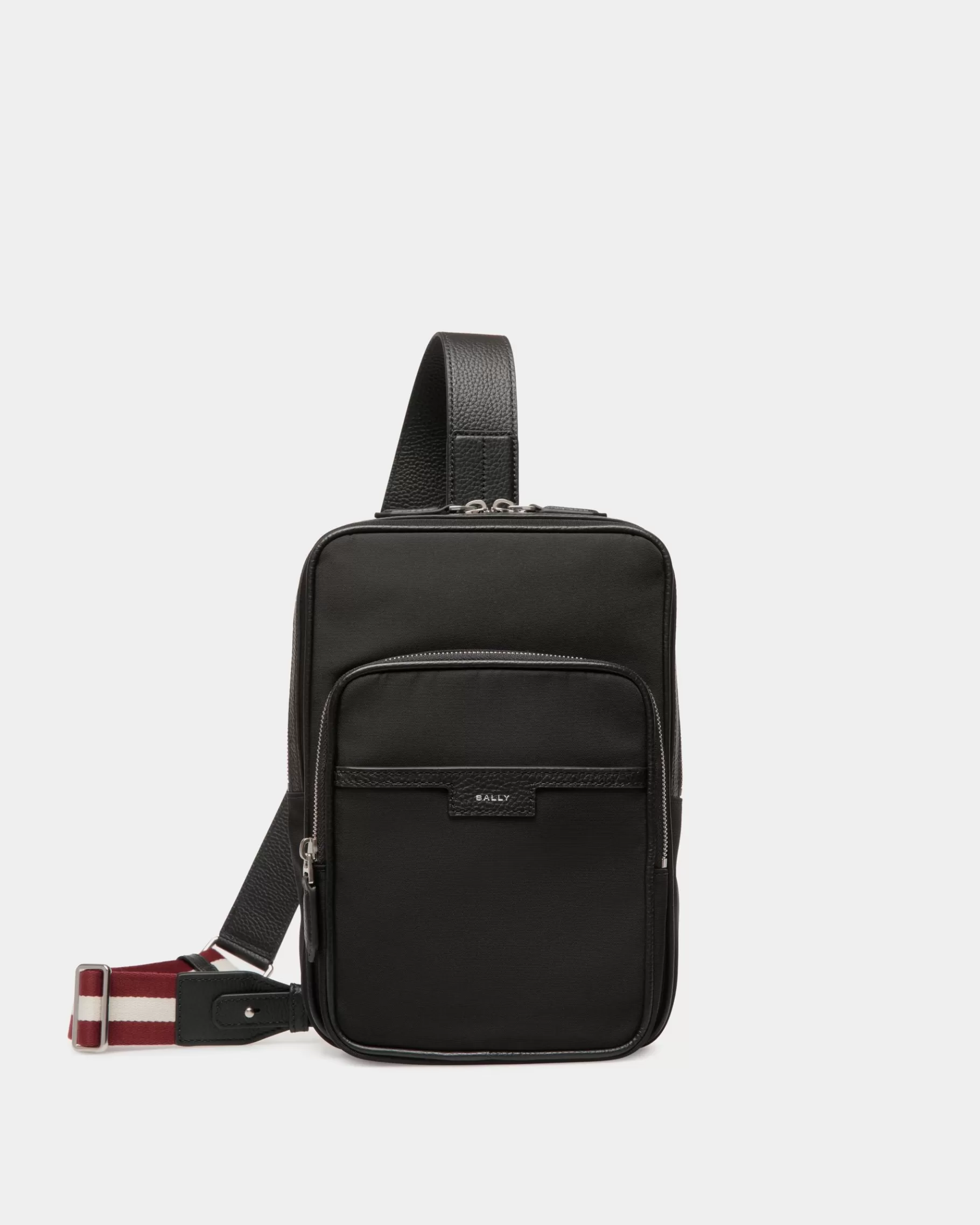 Messenger Bags<Bally Code Slingbag in Nylon Black