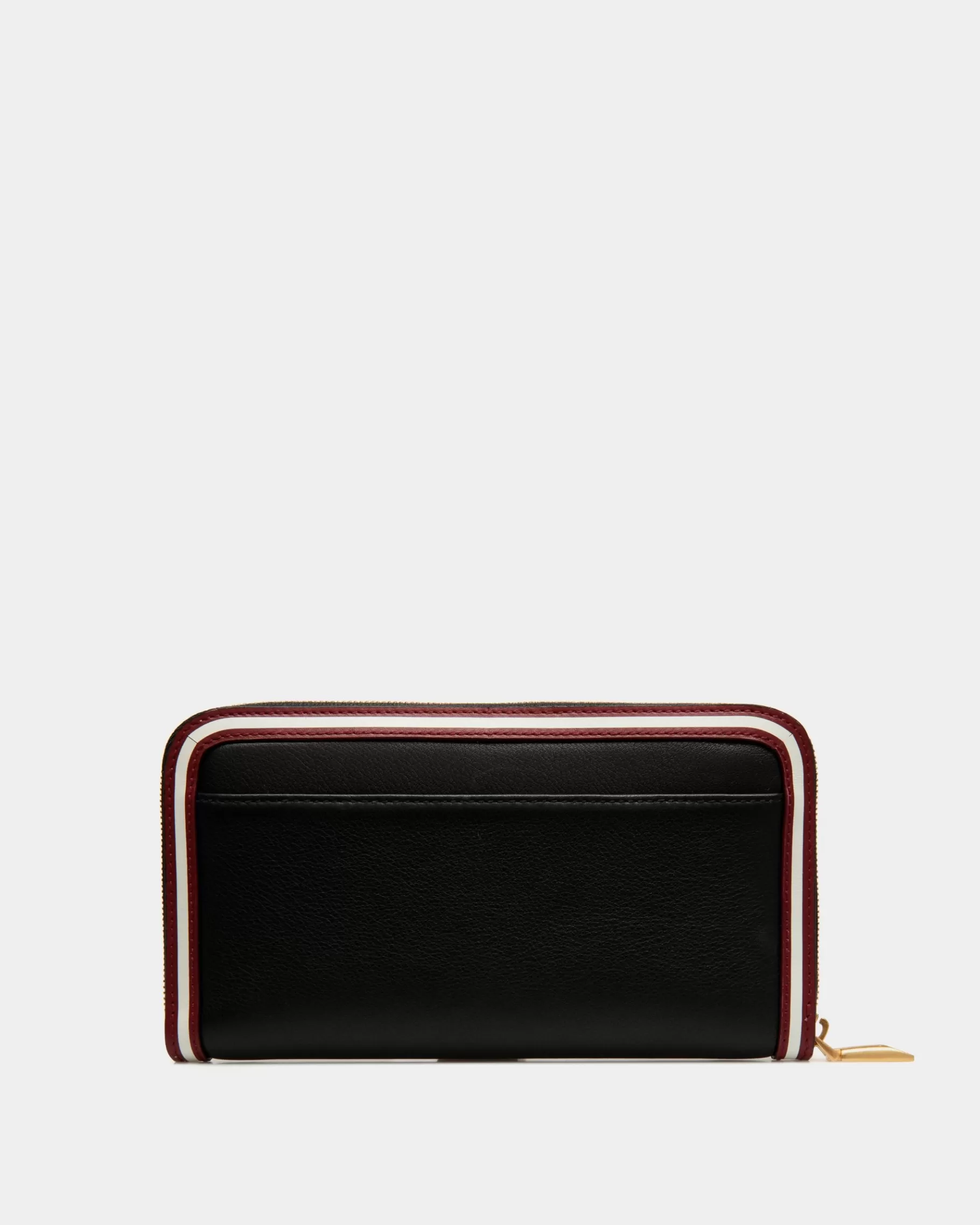Wallets & Card Holders<Bally Code Zip Around Wallet In Leather Black