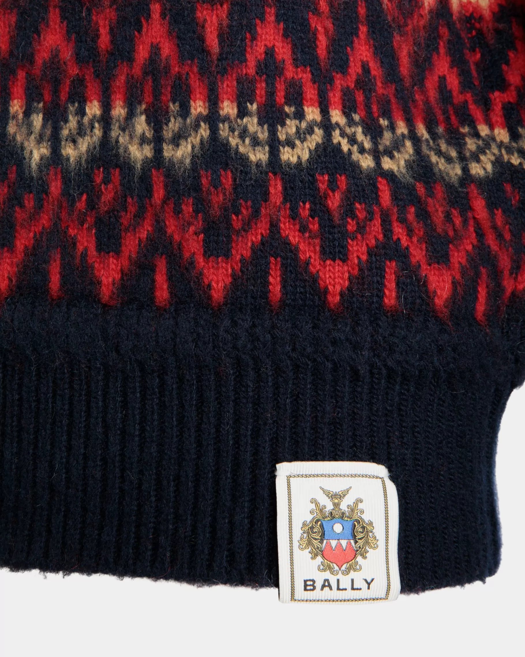 Knitwear<Bally Crewneck Sweater In Wool Multicolor