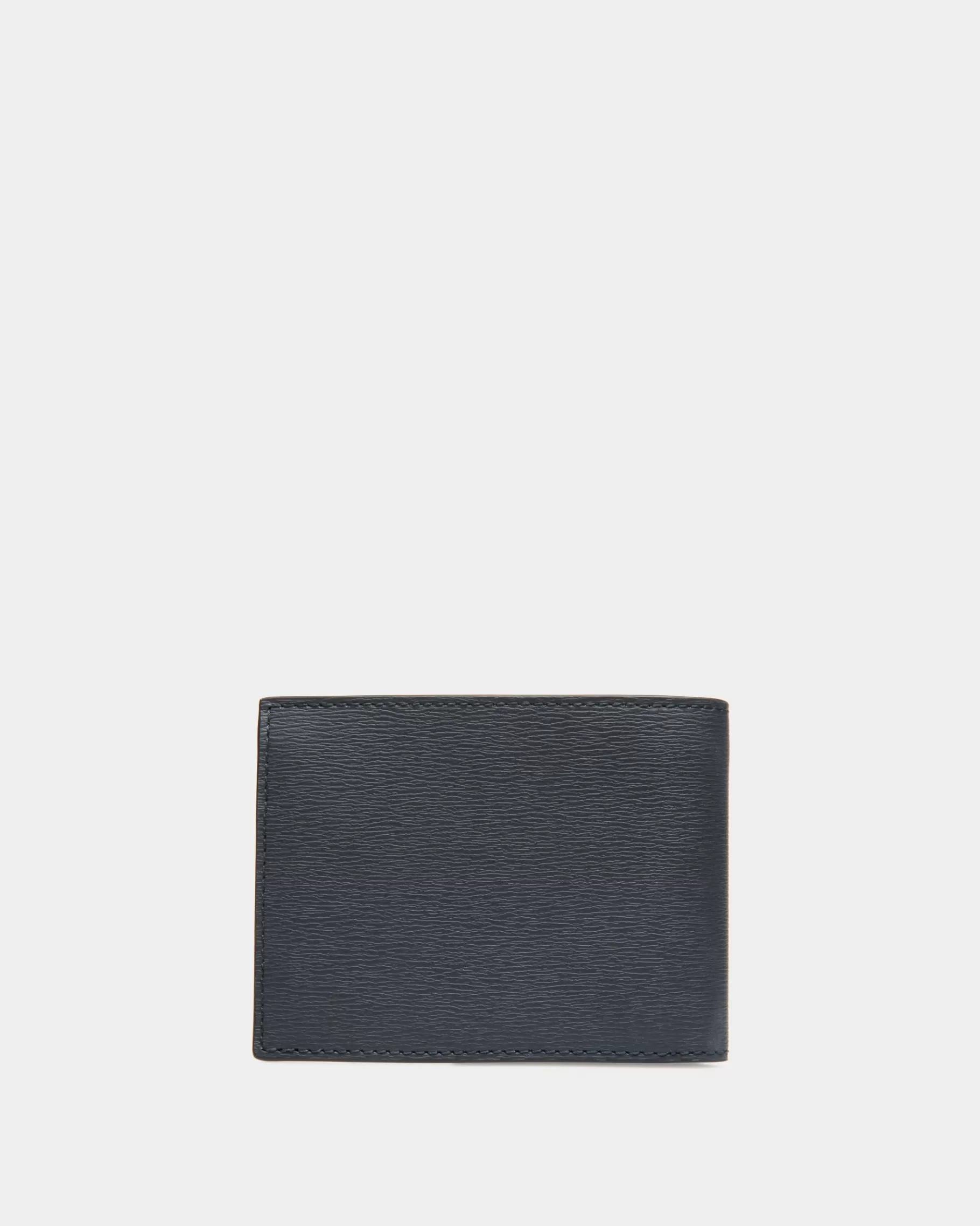 Wallets & Card Holders<Bally Crossing Bi-Fold Wallet In Midnight Leather Blue