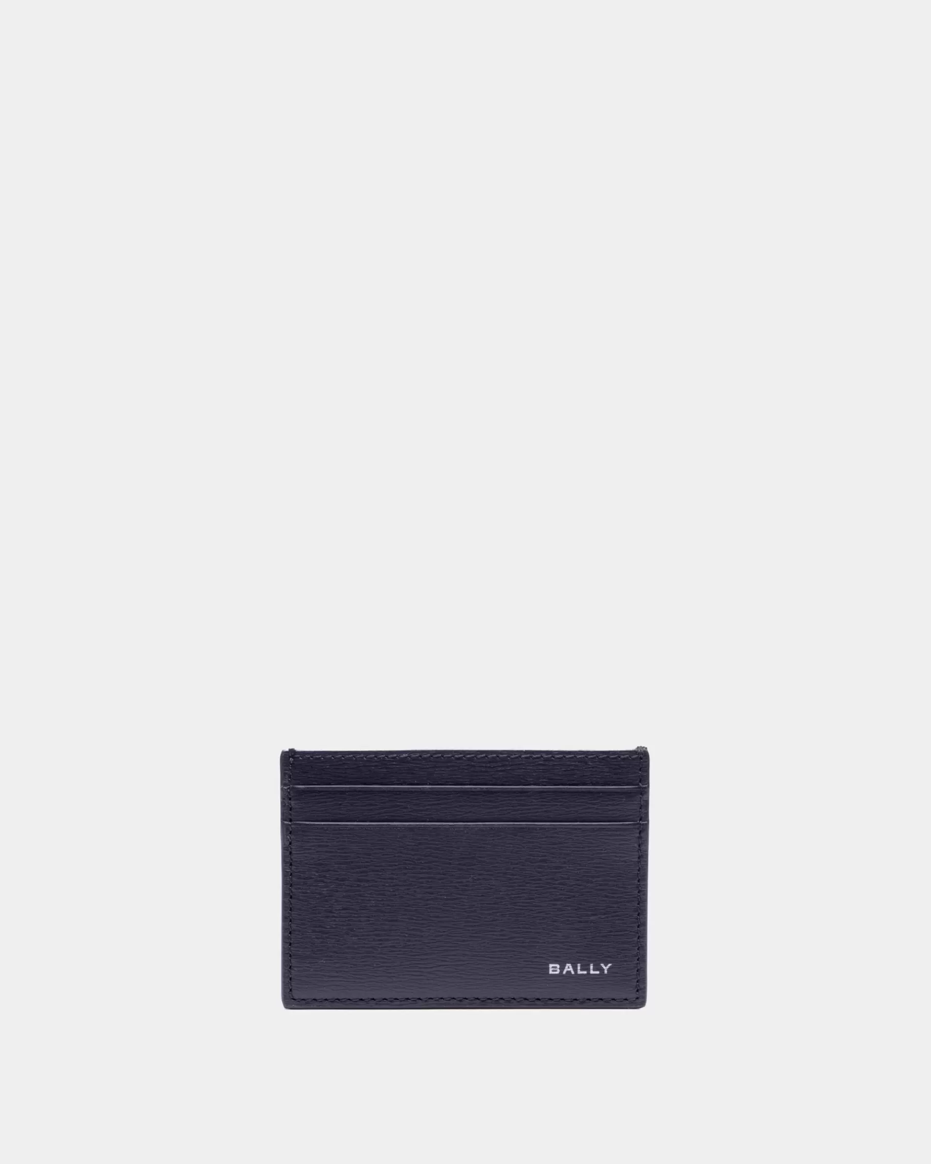 Wallets & Card Holders<Bally Crossing Card Holder In Midnight Leather Blue