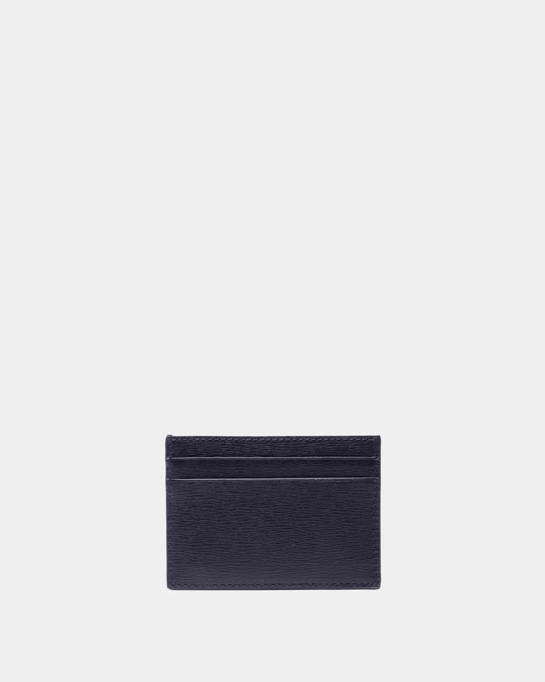 Wallets & Card Holders<Bally Crossing Card Holder In Midnight Leather Blue
