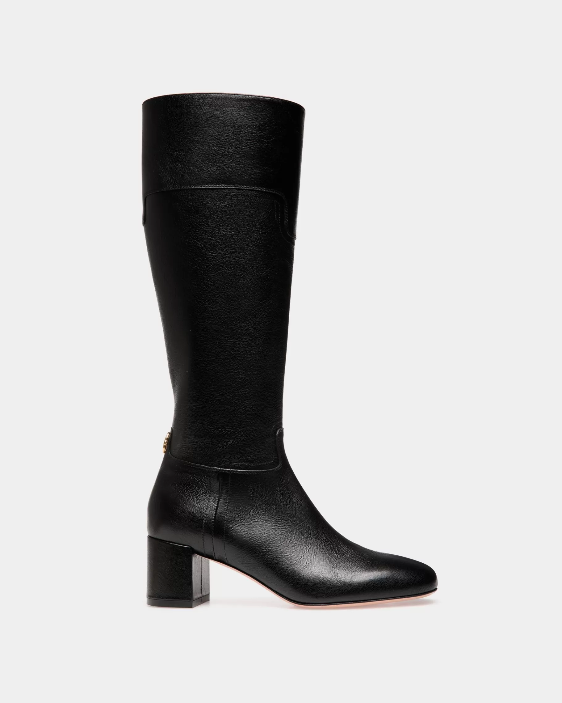 Boots & Ankle Boots<Bally Daily Emblem Boot in Leather Black