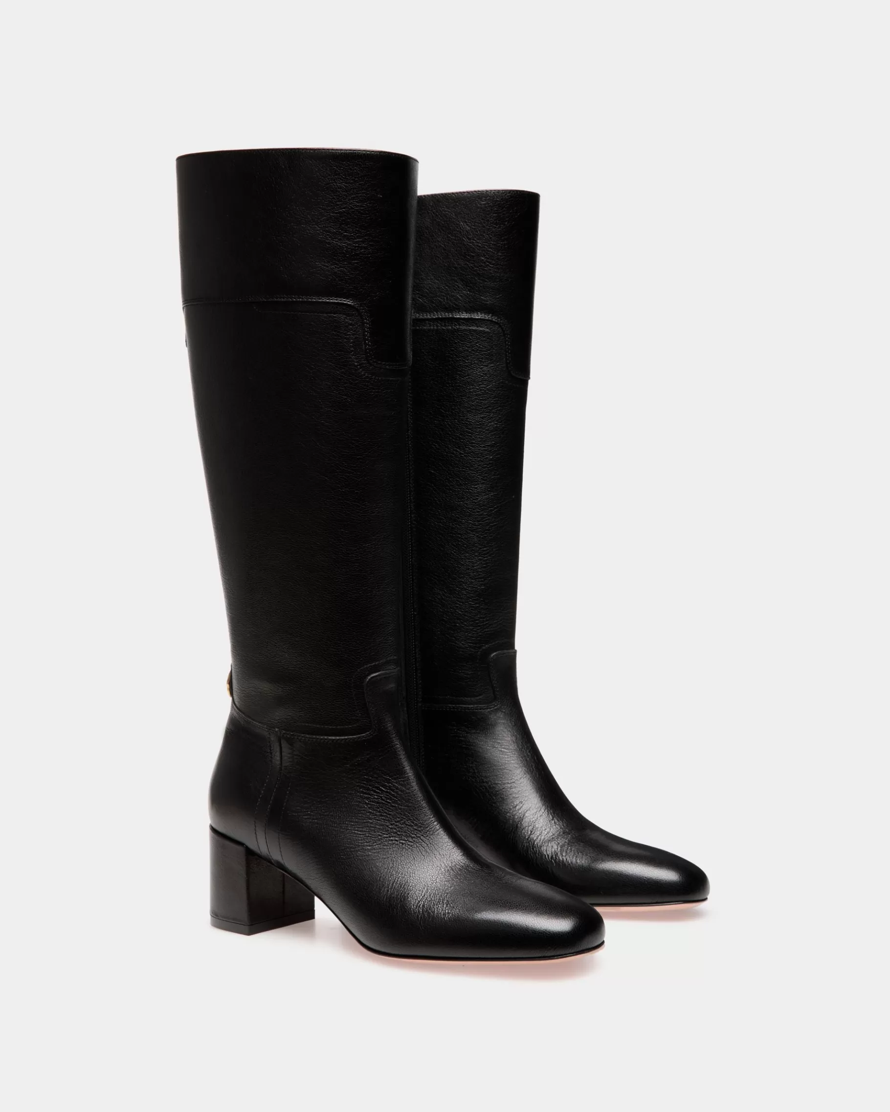 Boots & Ankle Boots<Bally Daily Emblem Boot in Leather Black