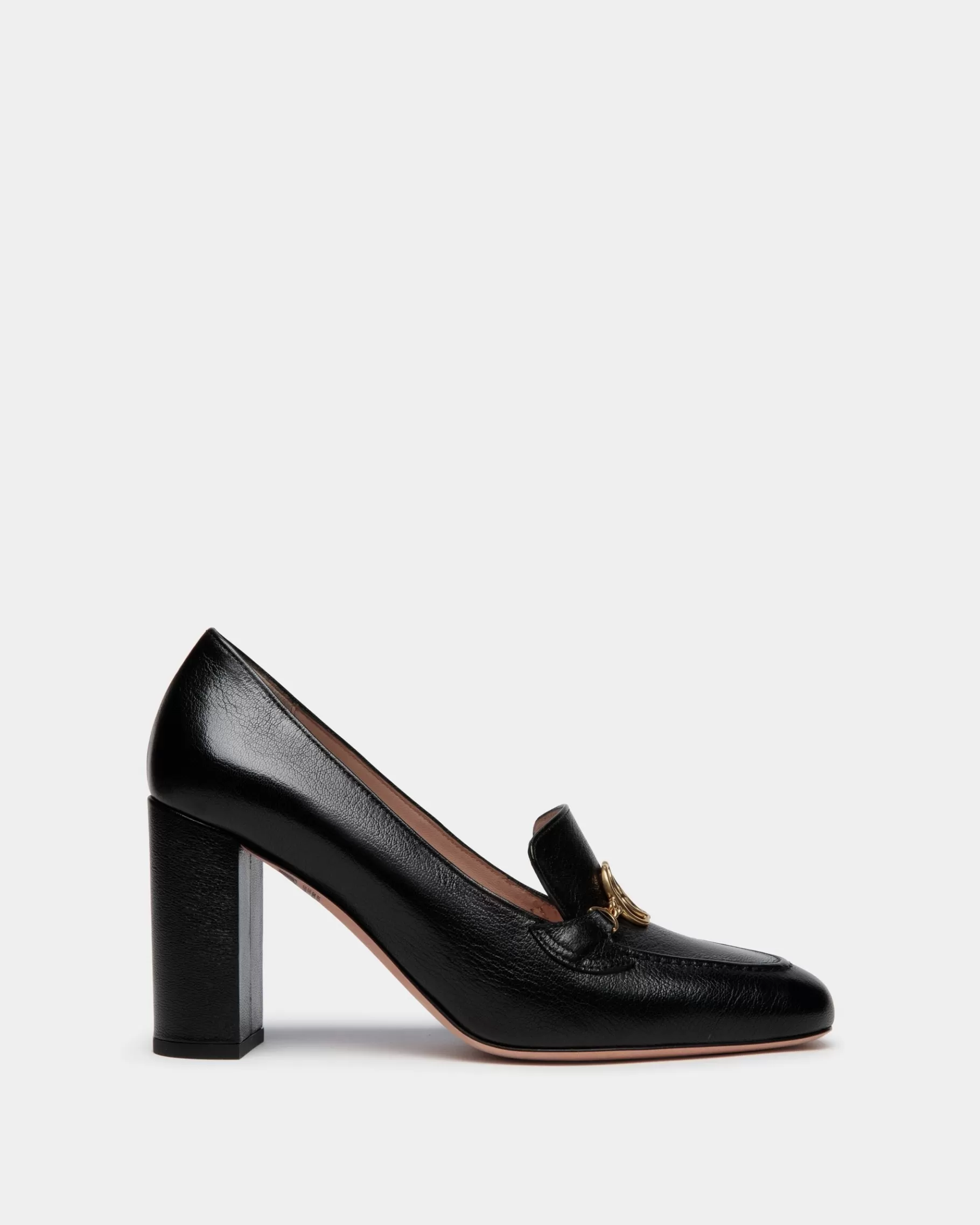 Pumps<Bally Daily Emblem Pump In Leather Black
