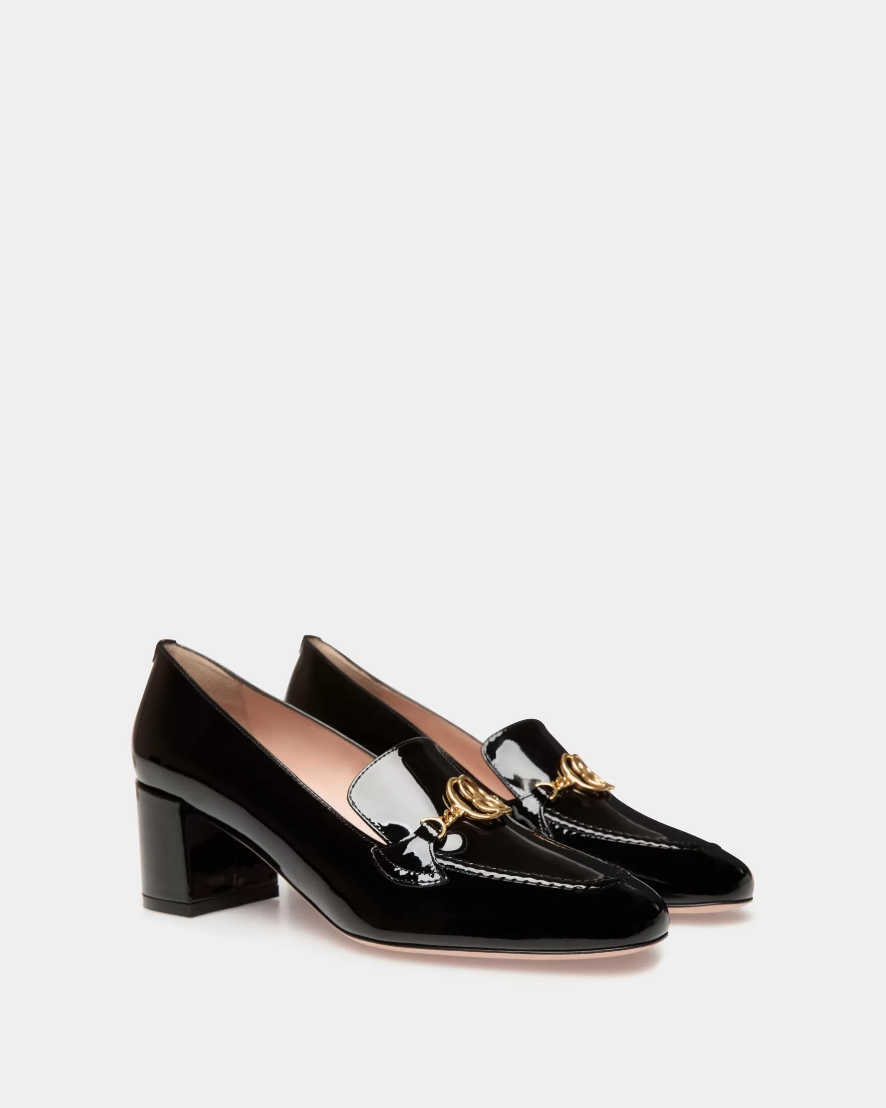 Pumps<Bally Daily Emblem Pump in Patent Leather Black