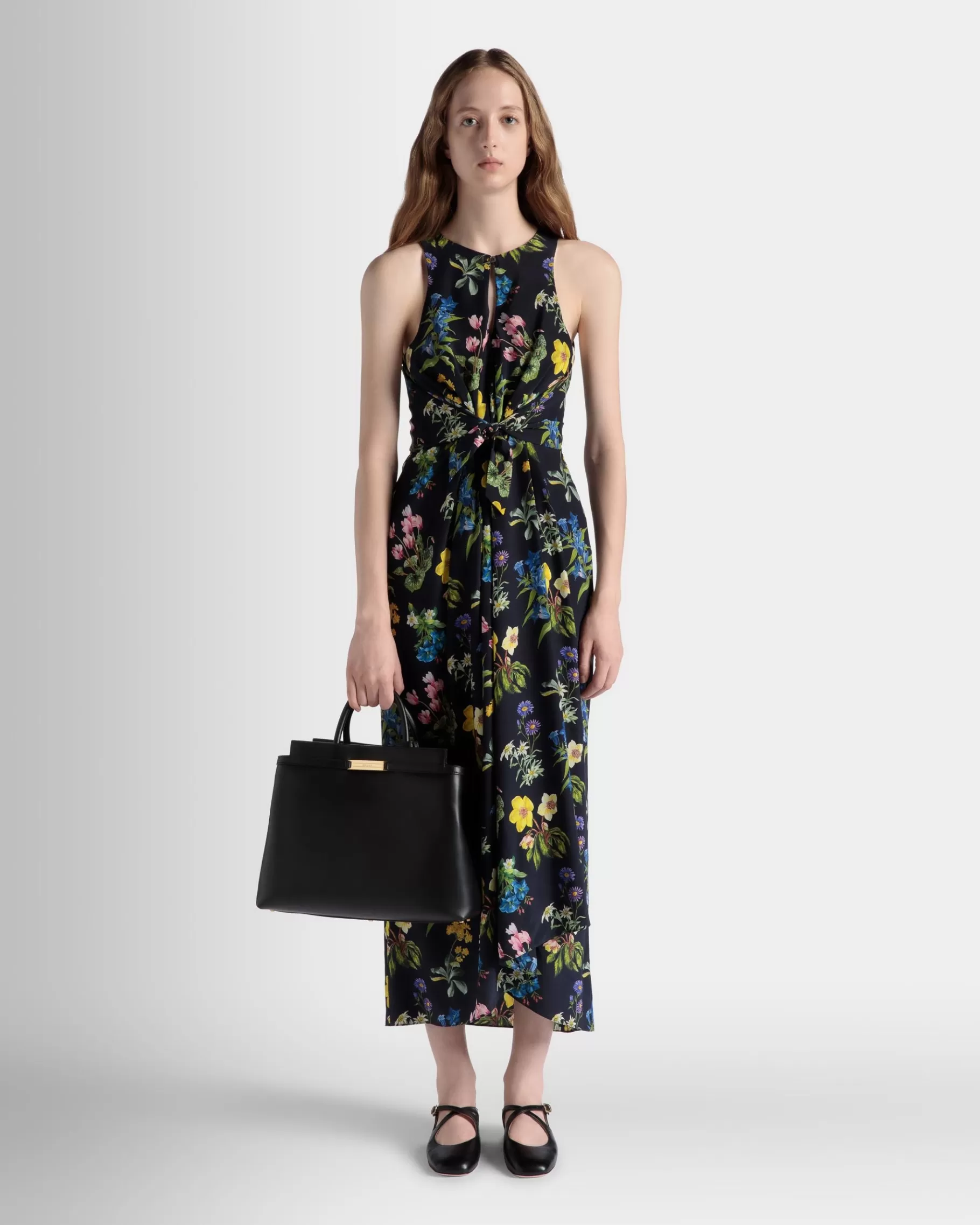 Tote Bags<Bally Deco Tote Bag In Leather Black