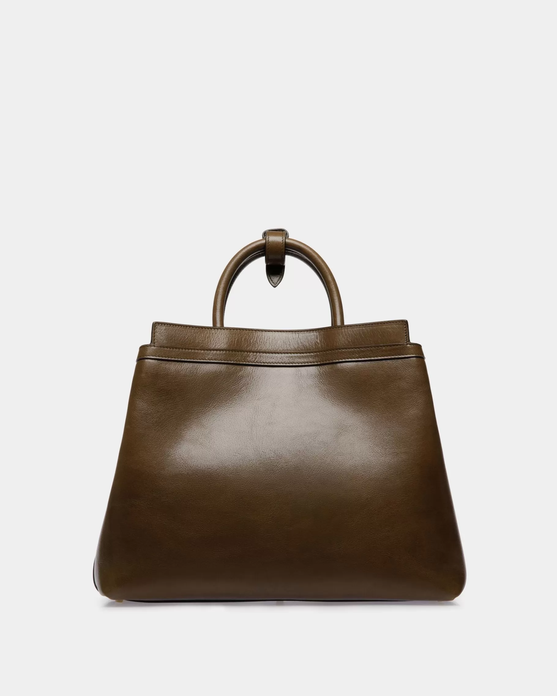 Tote Bags<Bally Deco Tote Bag In Marron Glacé Leather Brown