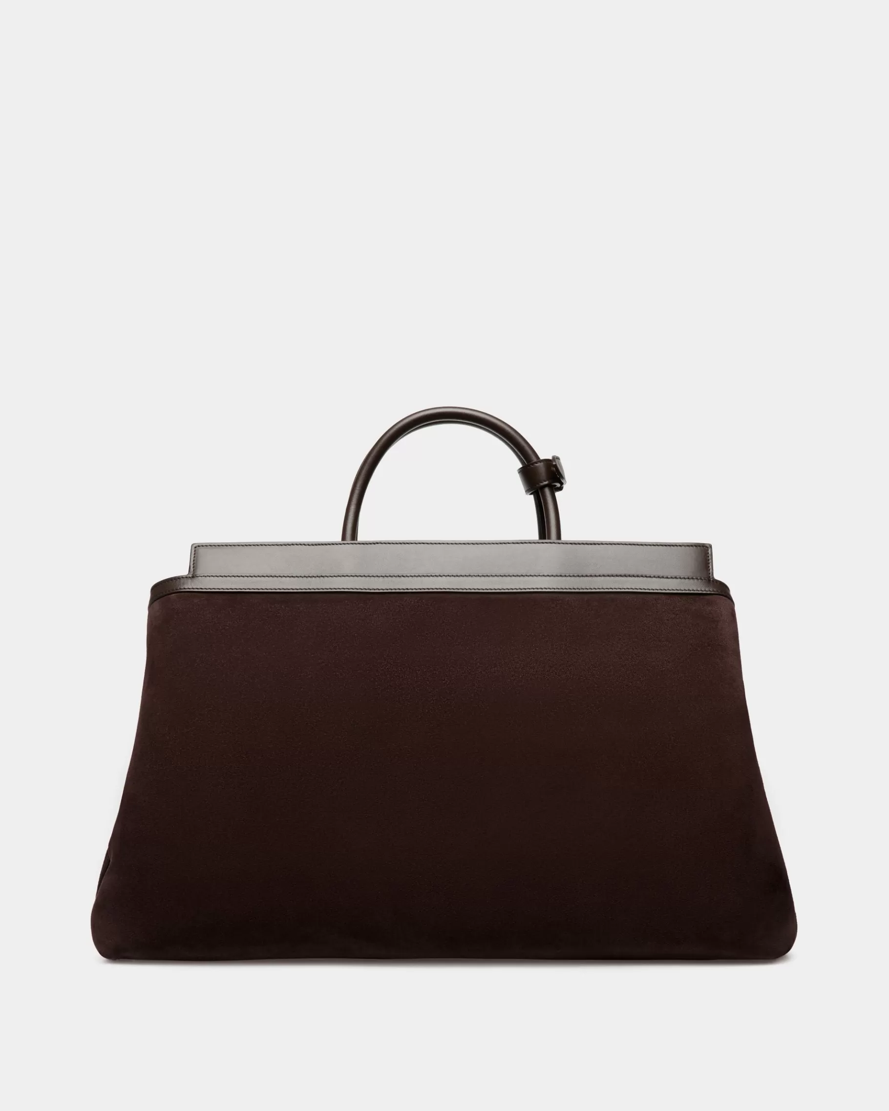Travel Bags<Bally Deco Weekender in Ebano Suede And Leather Brown
