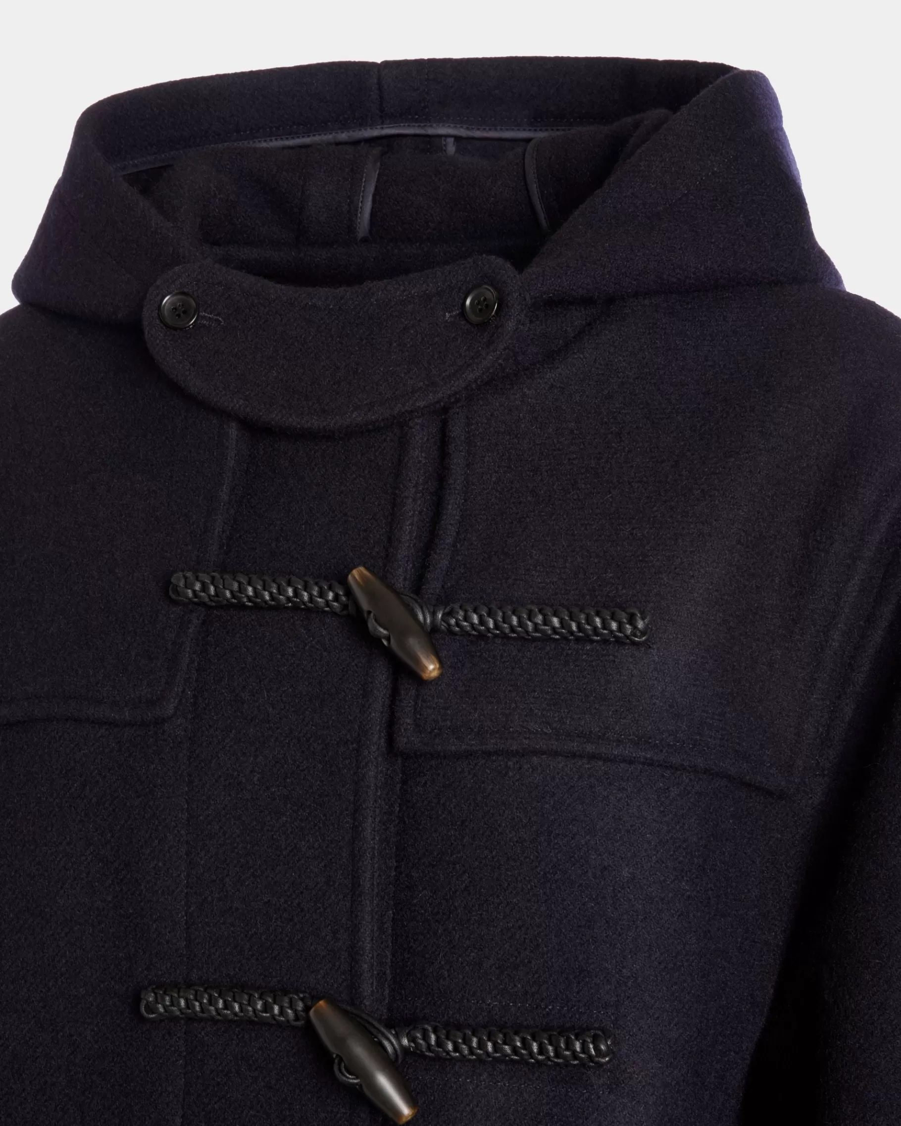 Coats & Jackets<Bally Duffel Coat In Navy Wool Blue