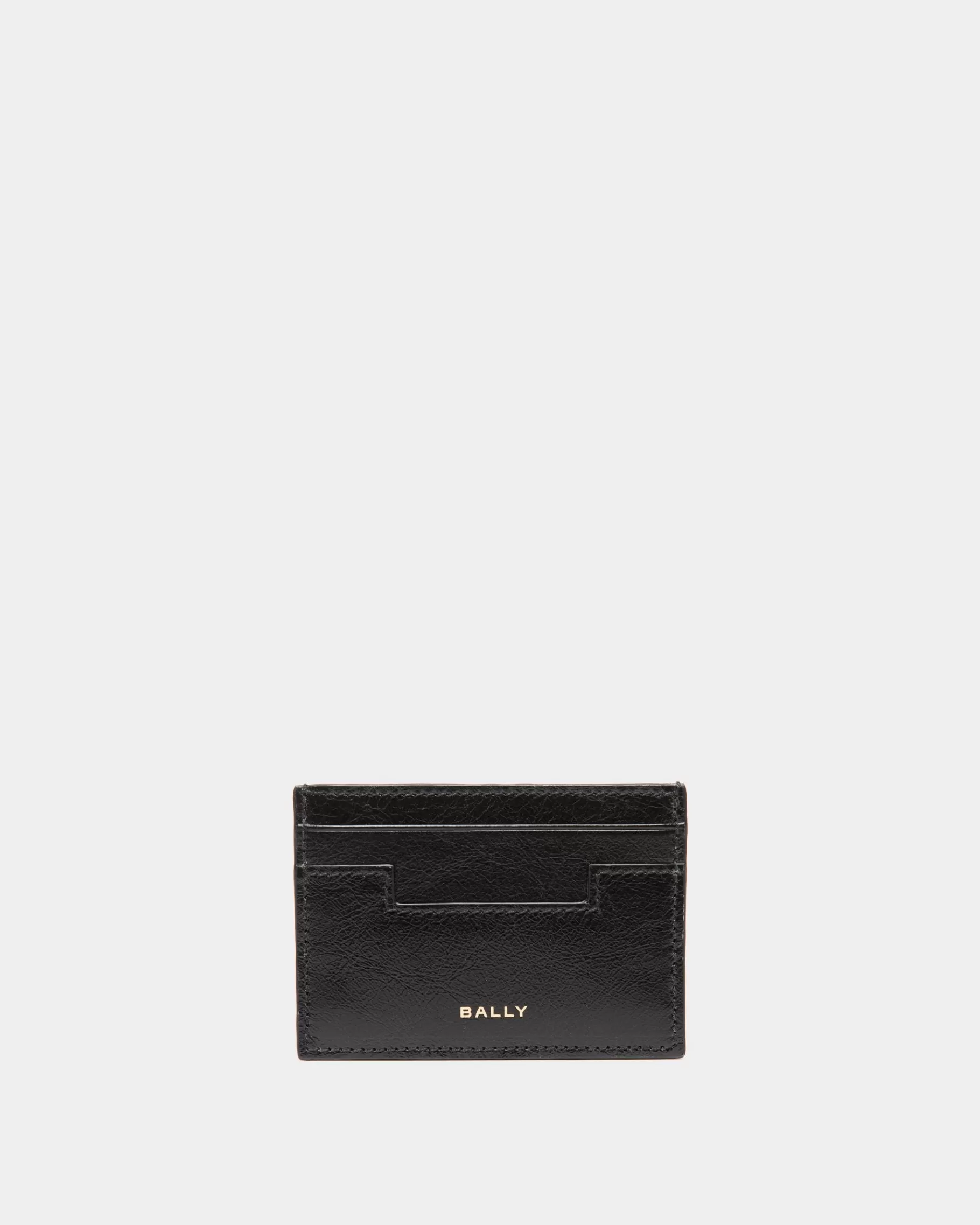 Wallets & Card Holders<Bally Easy Card Holder In Leather Black