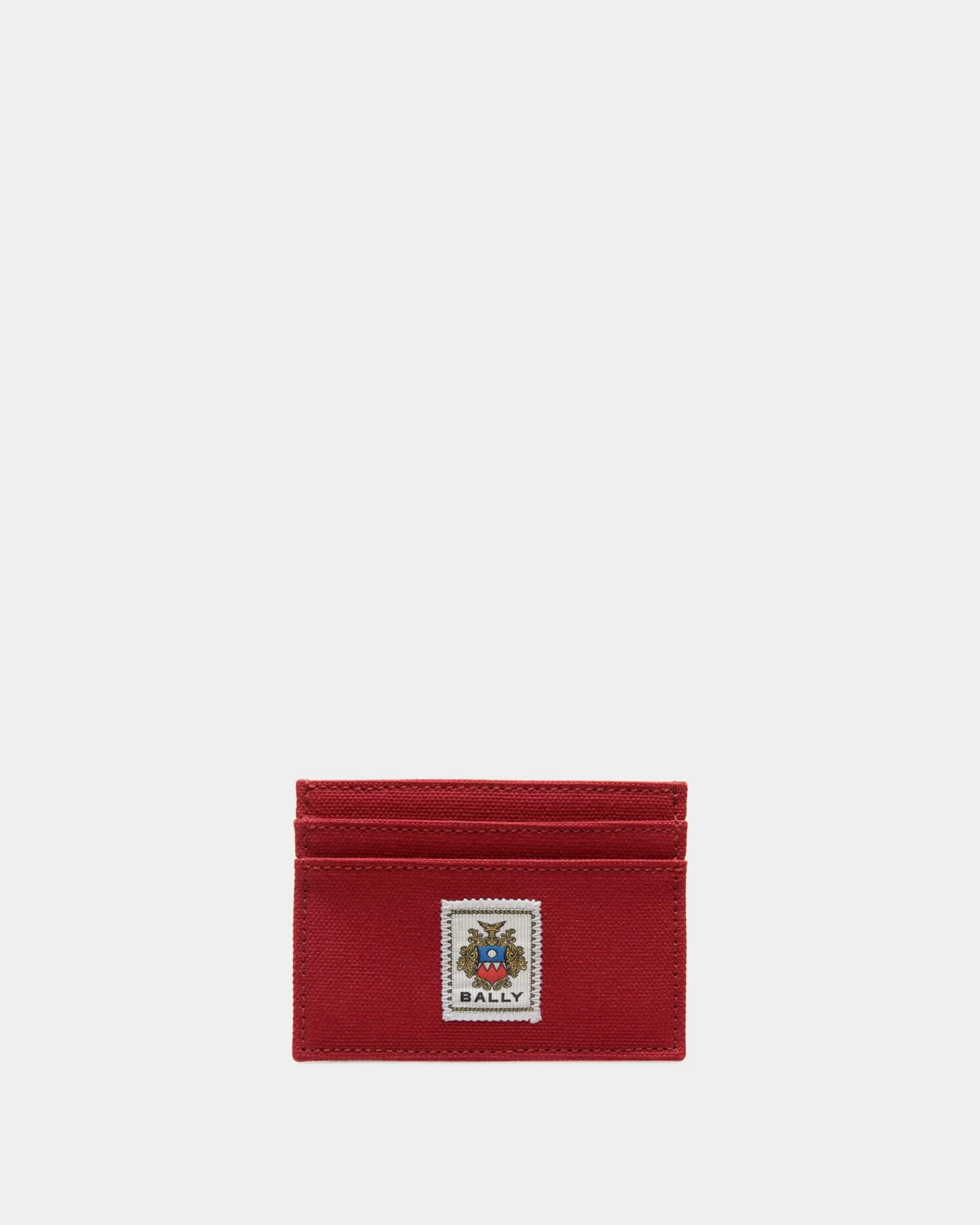 Wallets & Card Holders<Bally Easy Card Holder In Candy Cotton Canvas Red
