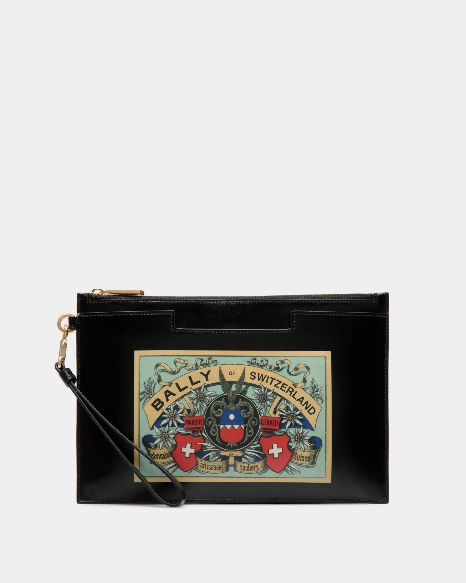 Small Accessories<Bally Easy Pochette In Leather Black