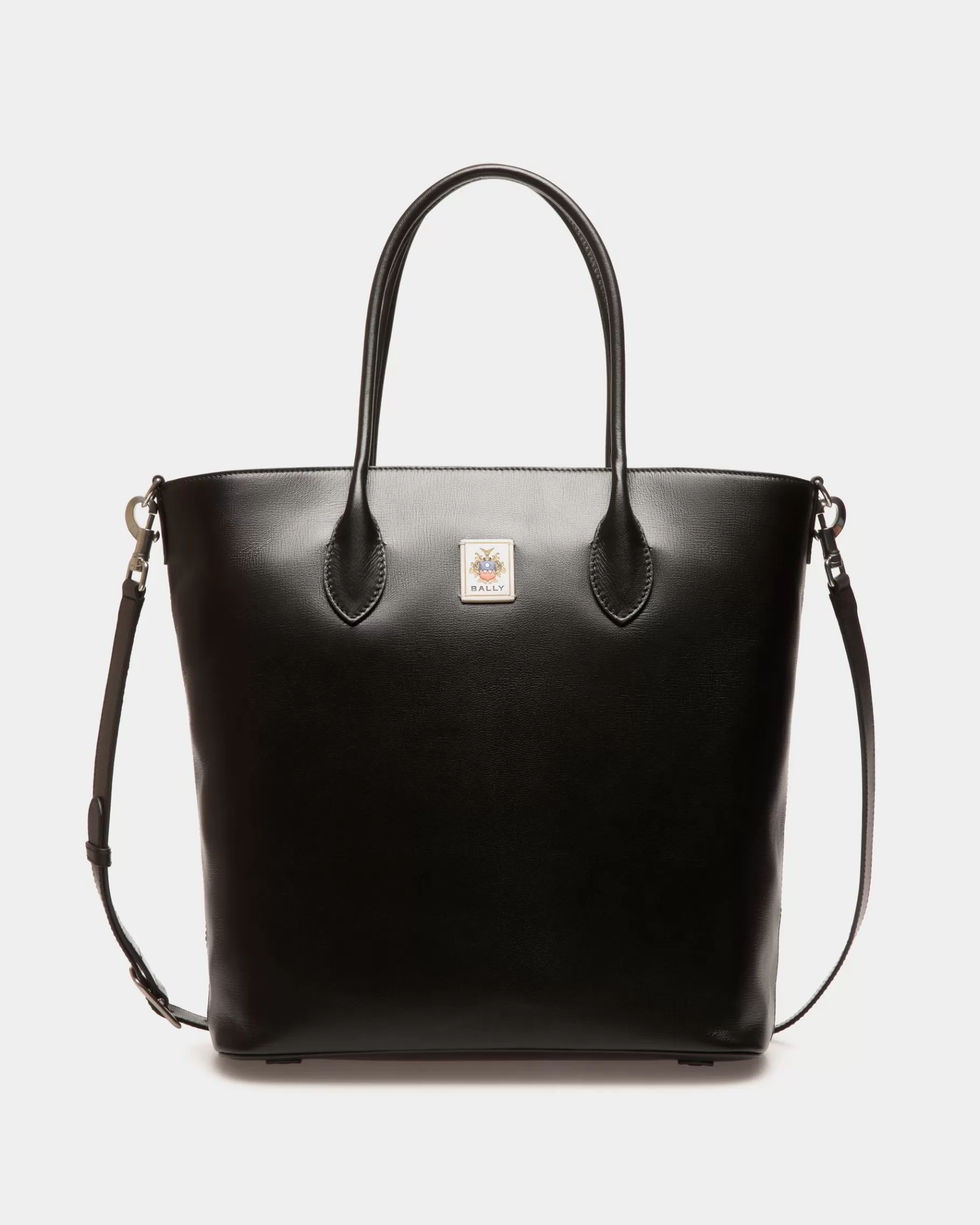 Tote Bags | Tote Bags<Bally Easy Tote In Leather Black