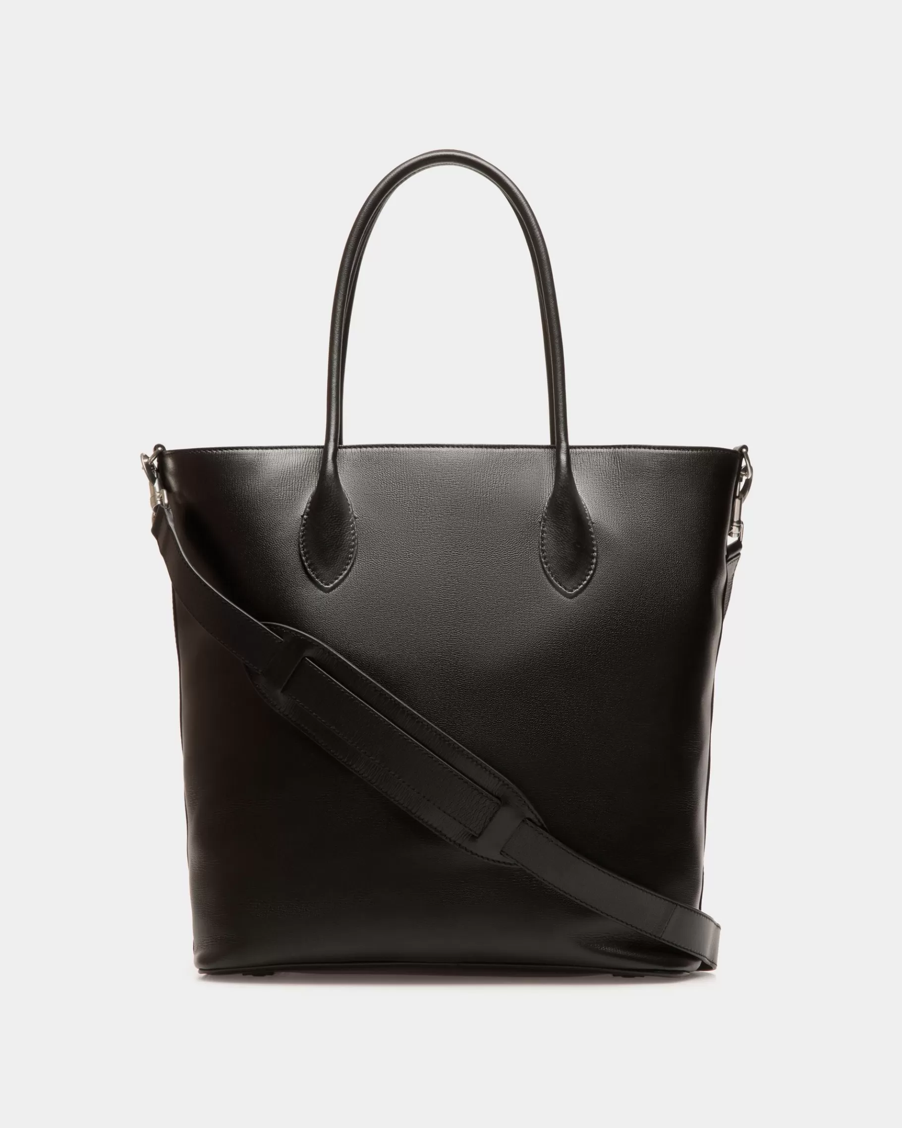 Tote Bags | Tote Bags<Bally Easy Tote In Leather Black