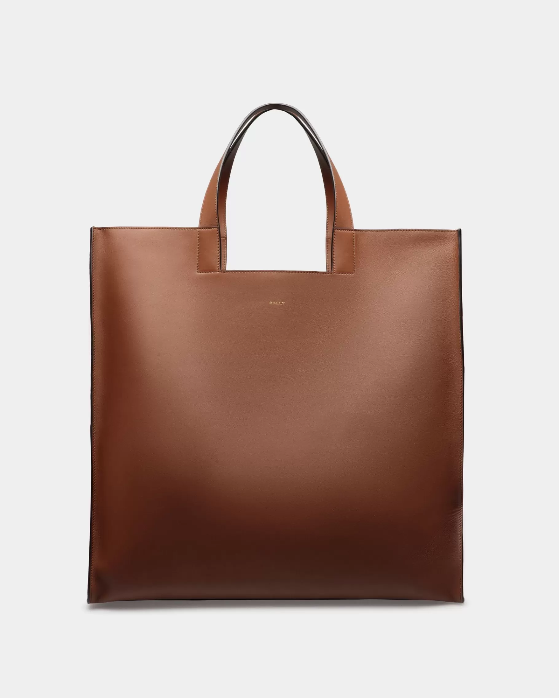 Tote Bags | Tote Bags<Bally Easy Tote In Leather Brown