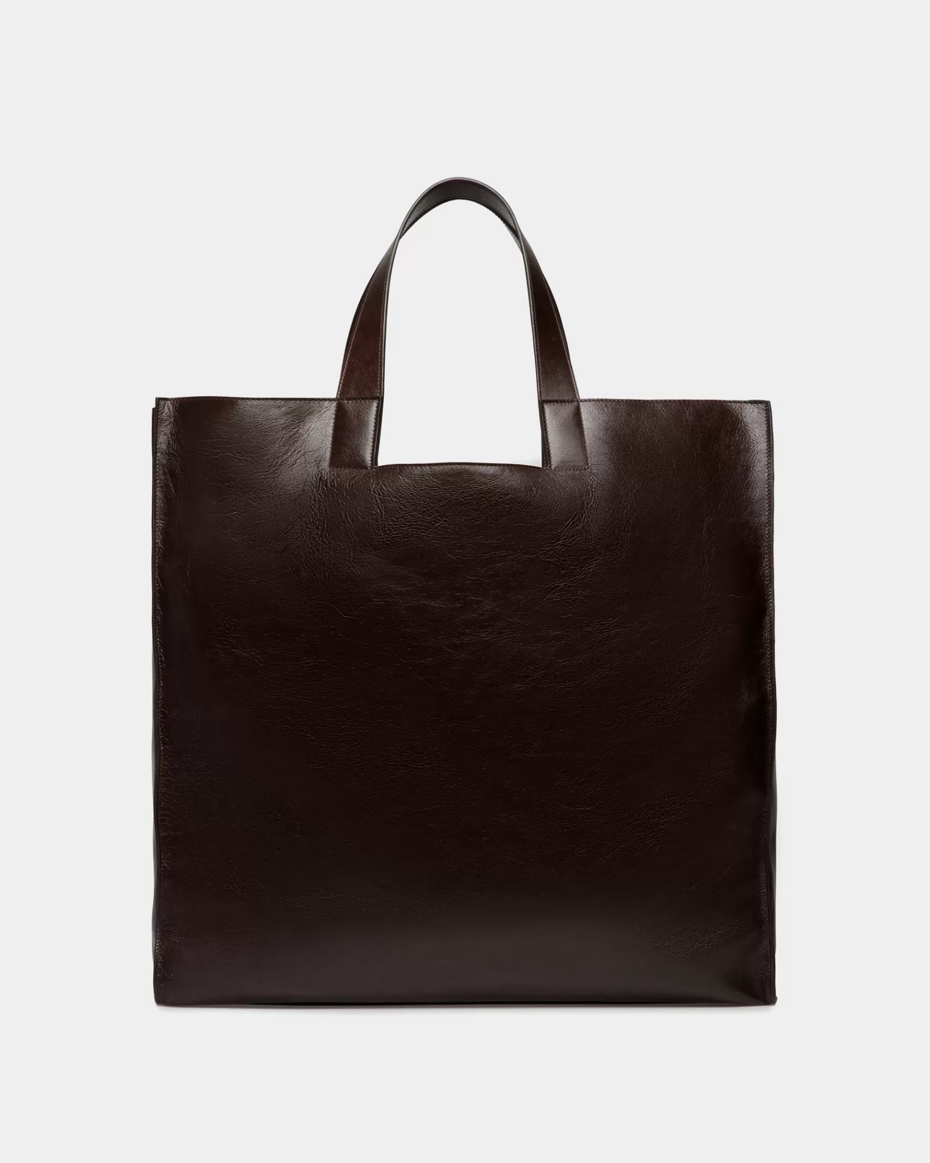 Tote Bags | Tote Bags<Bally Easy Tote in Ebano Leather Brown