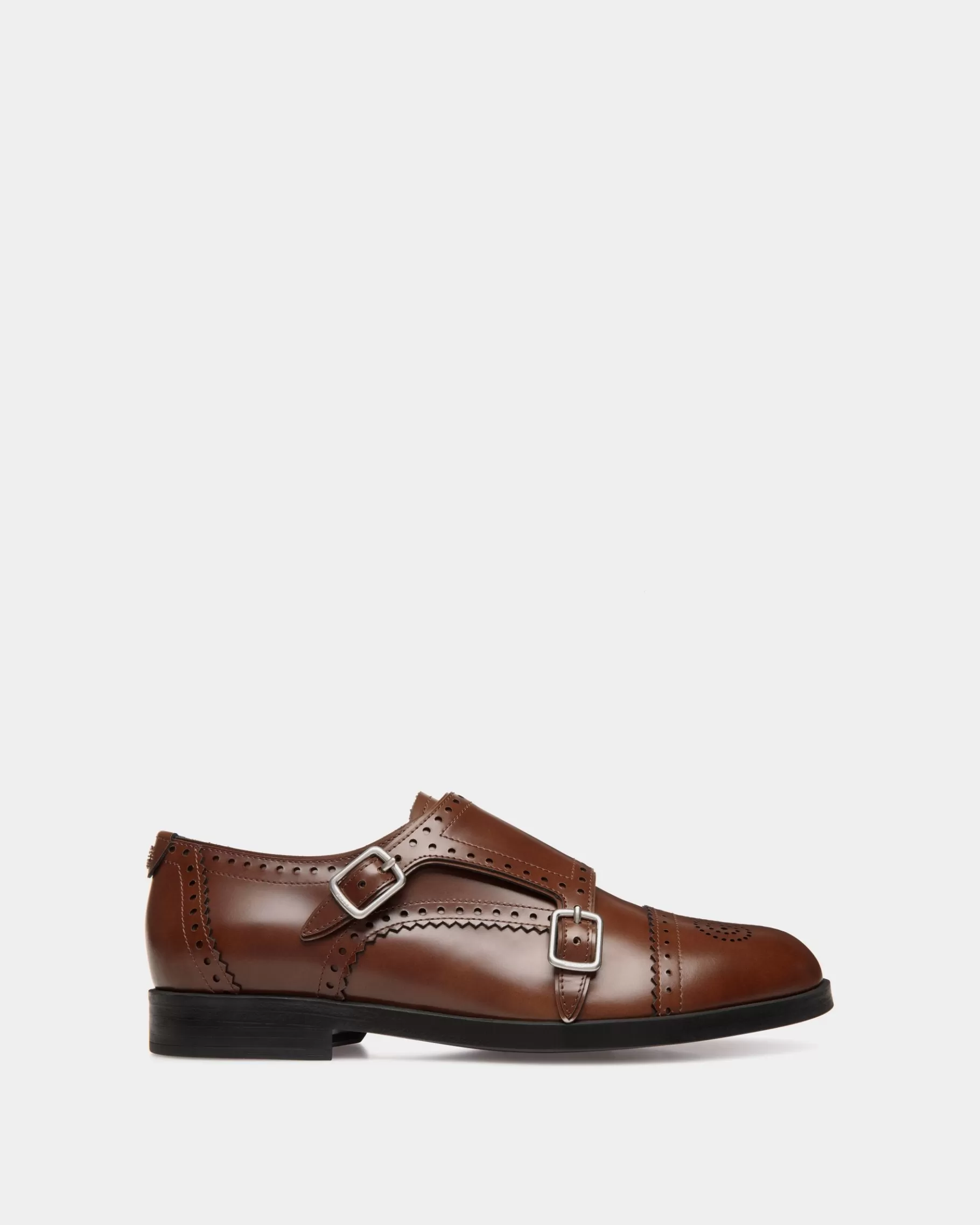 Flats & Moccasins<Bally Egli Flat In Leather Brown
