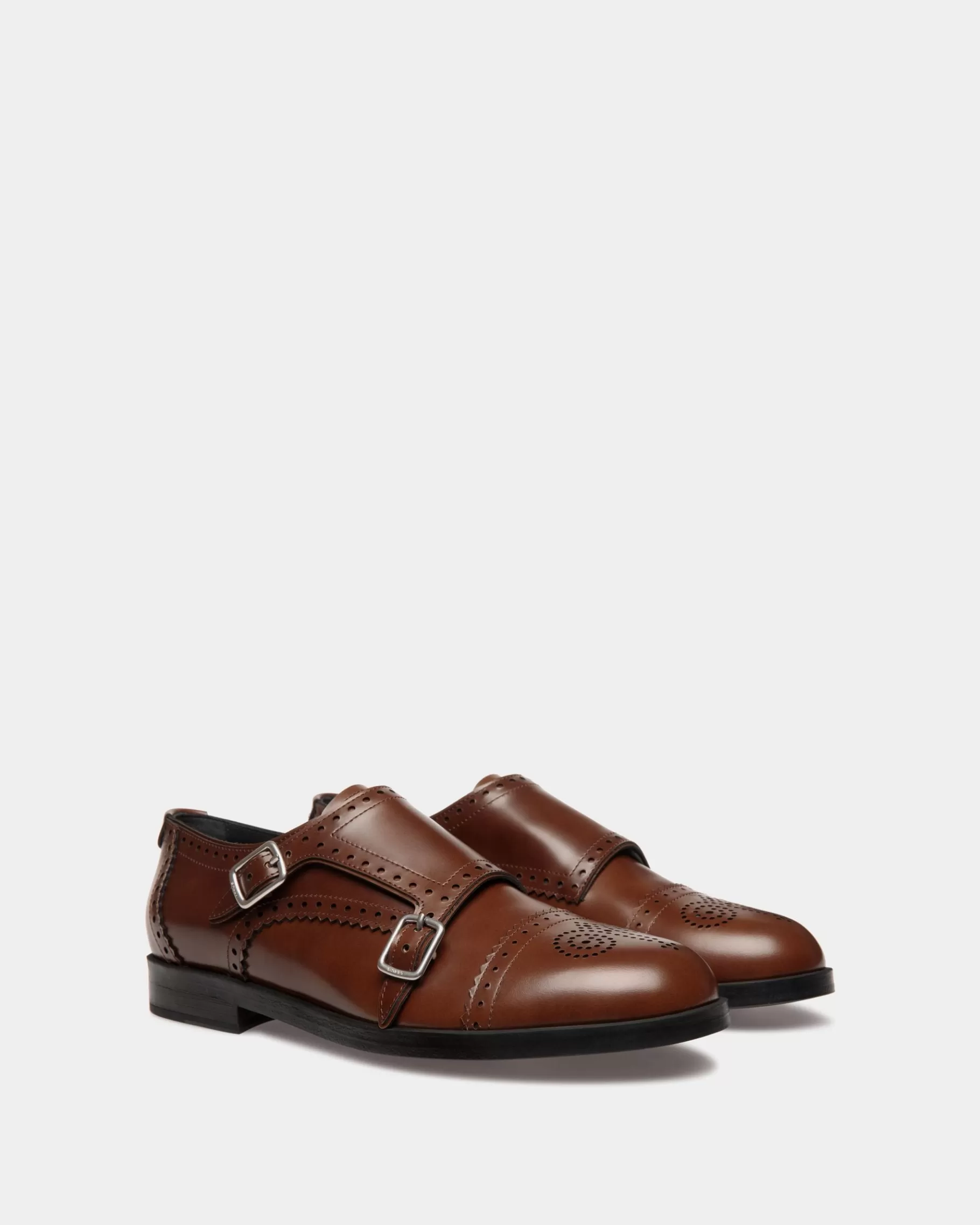 Flats & Moccasins<Bally Egli Flat In Leather Brown