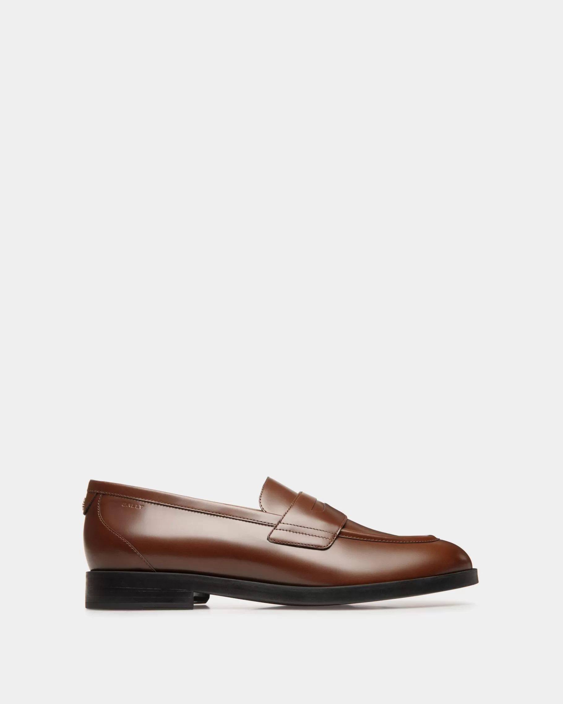 Flats & Moccasins<Bally Egli Loafer In Leather Brown