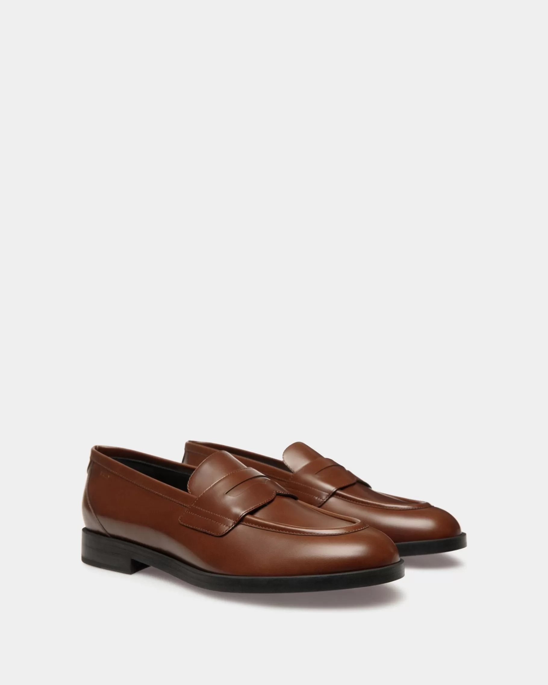 Flats & Moccasins<Bally Egli Loafer In Leather Brown