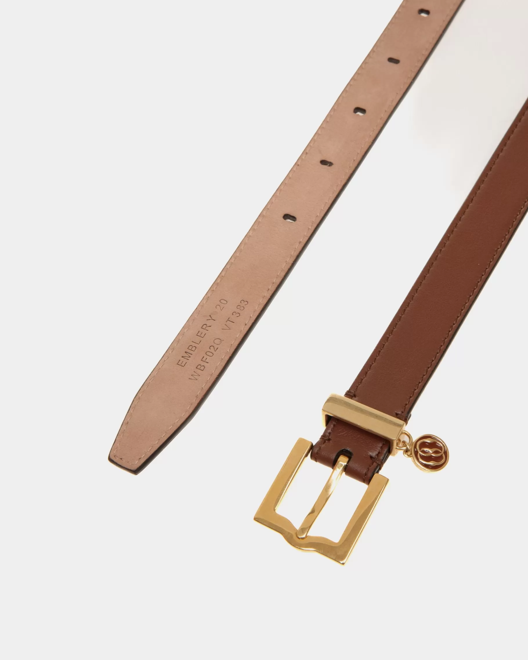 Belts<Bally Emblem 20mm Belt in Leather Brown