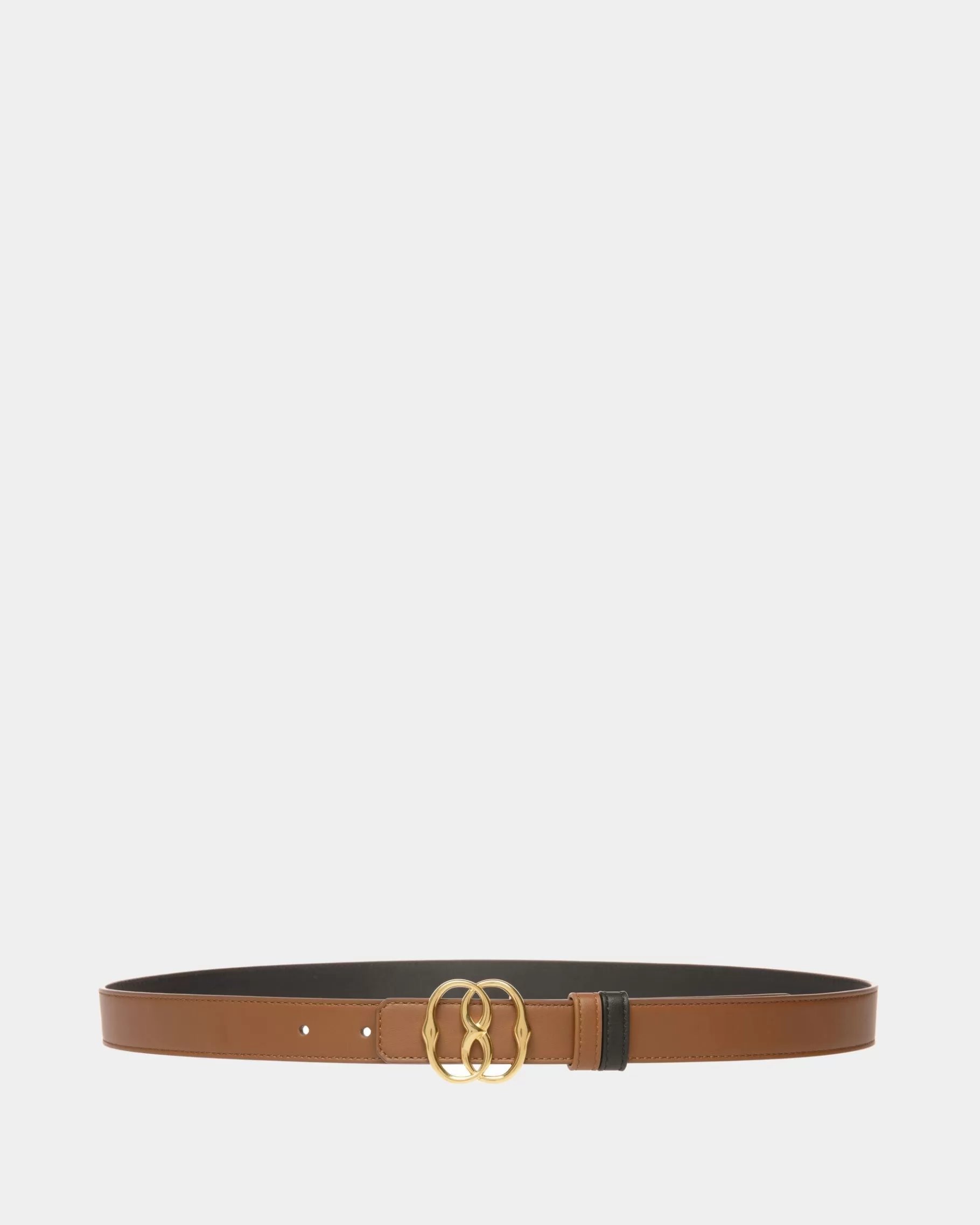Belts<Bally Emblem 25mm Belt In Leather Brown