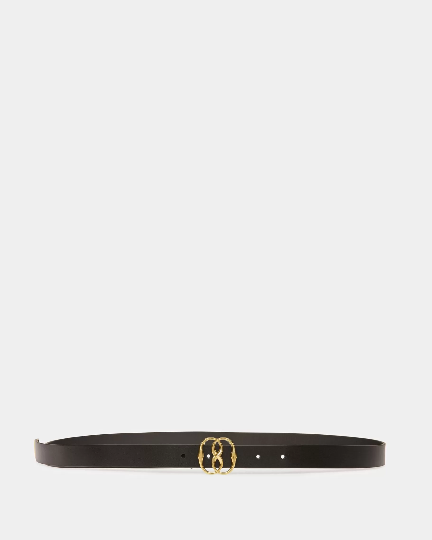 Belts<Bally Emblem Leather 25mm Belt Black