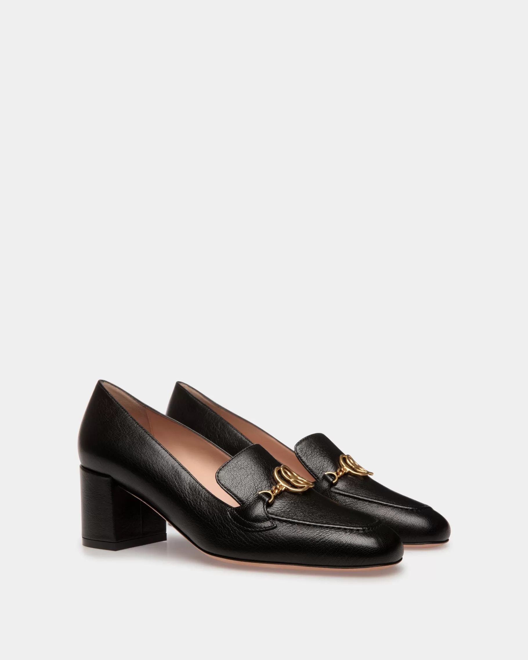 Pumps<Bally Emblem Pumps In Leather Black