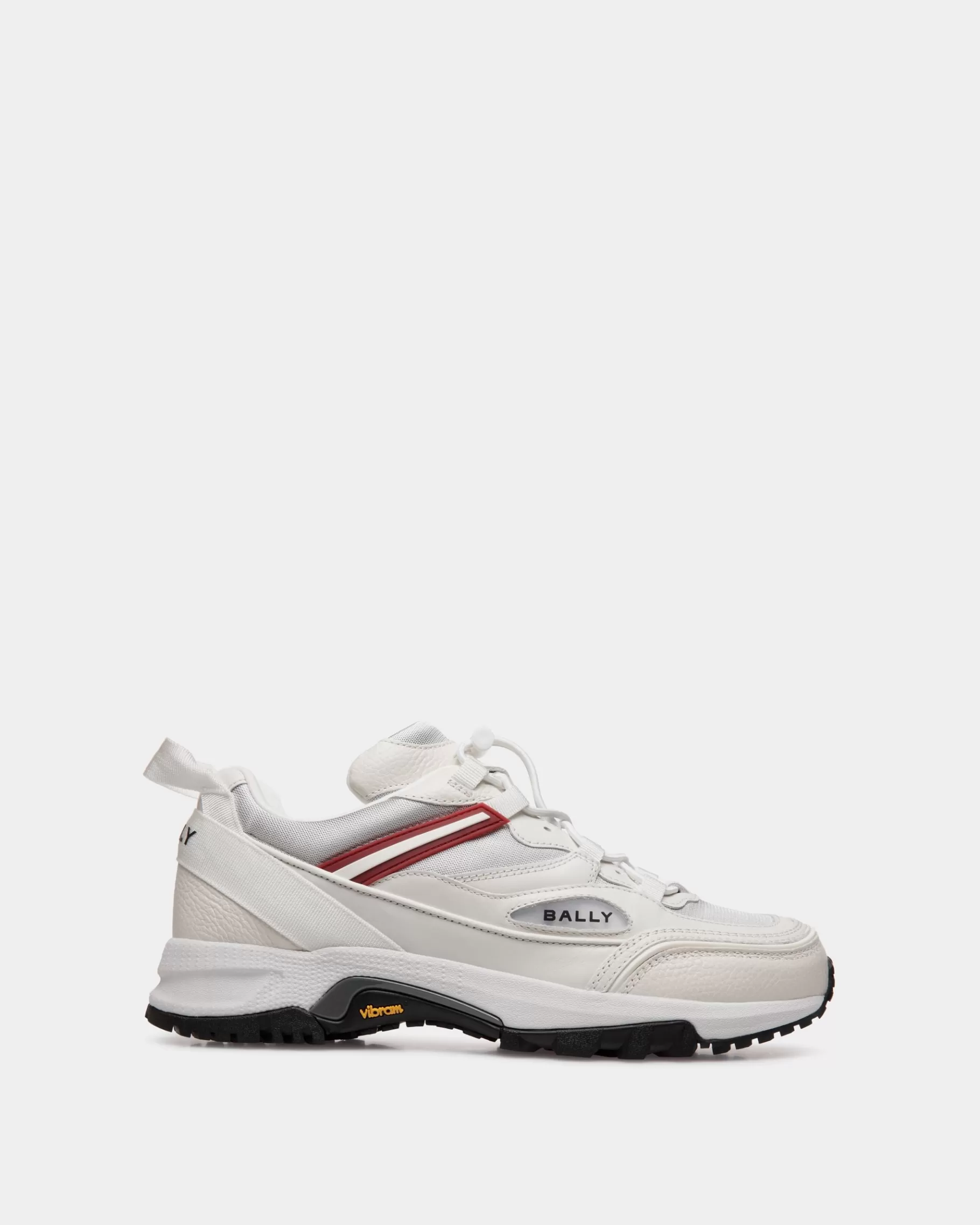 Sneakers<Bally Faster Sneaker In Leather and Nylon White