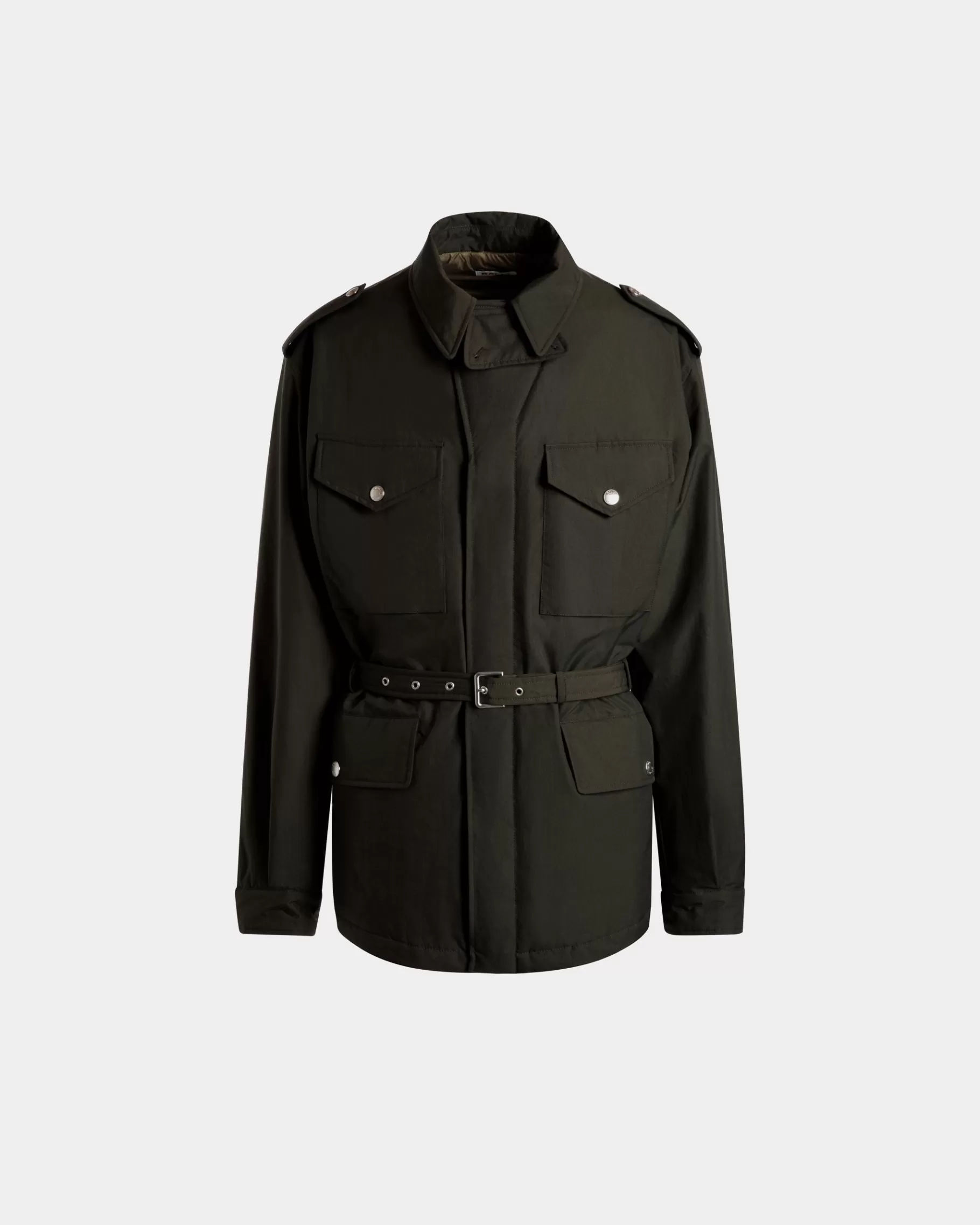 Coats & Jackets<Bally Field Jacket In Military Nylon Green