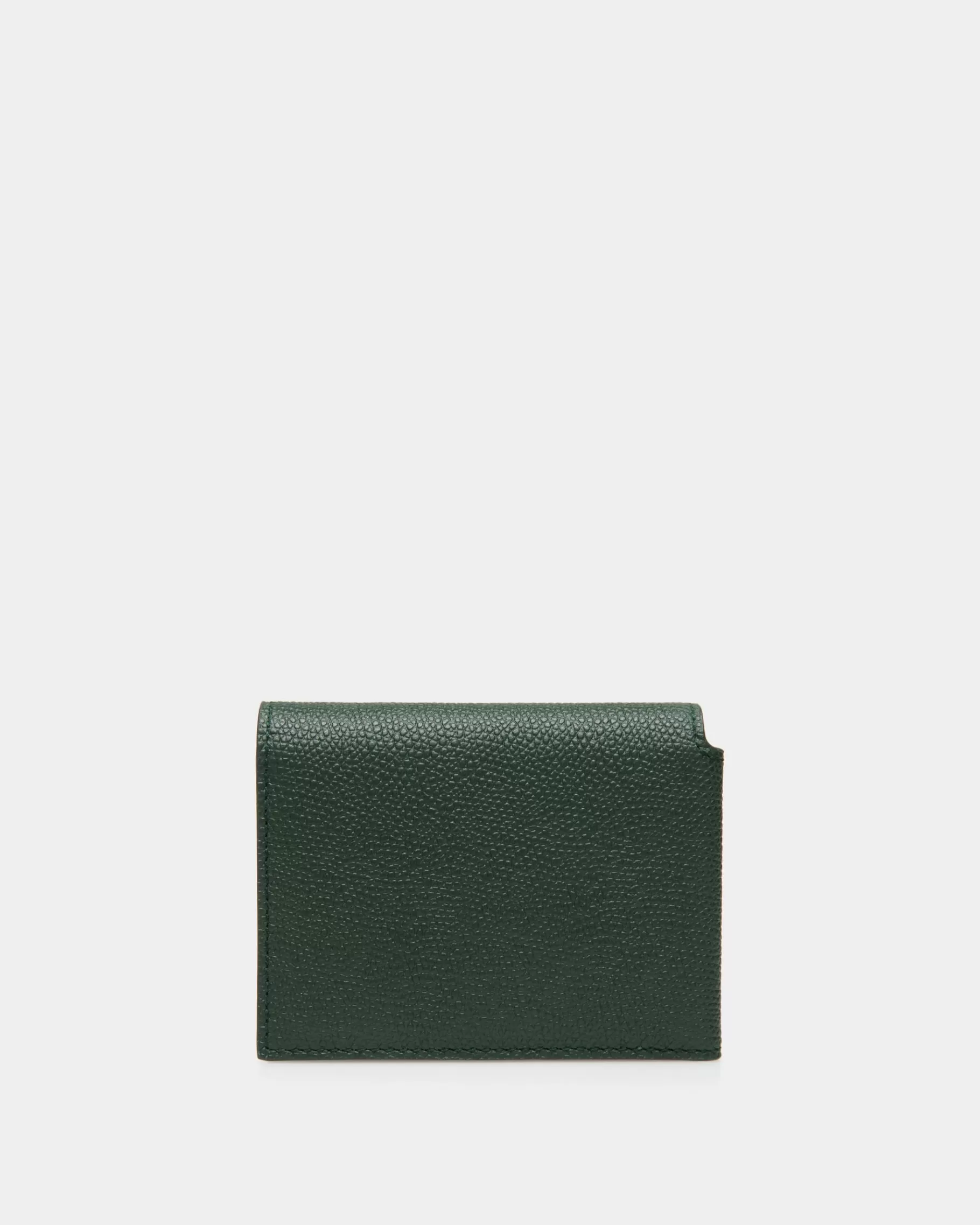 Wallets & Card Holders<Bally Flag Trifold in Bottle Leather Green