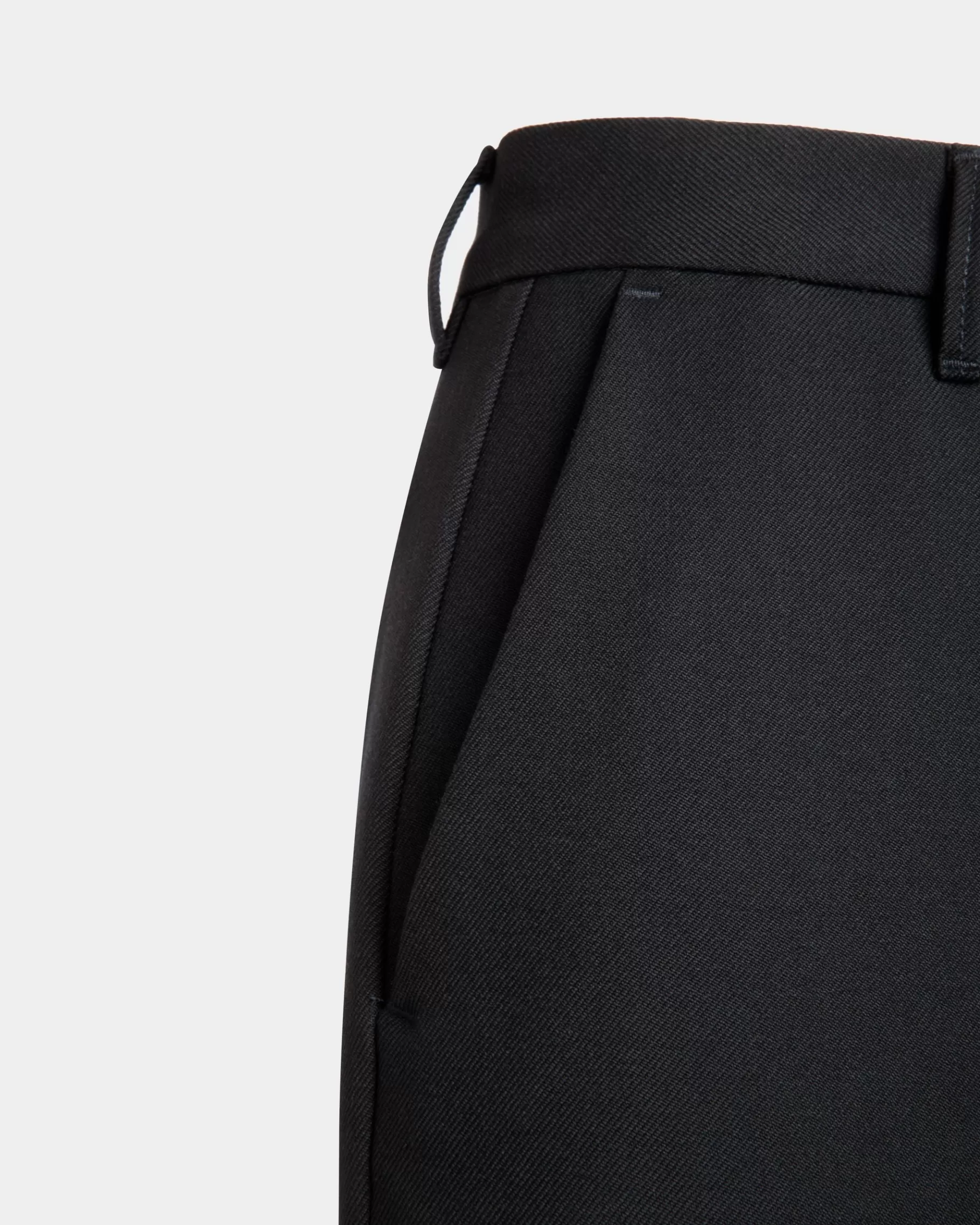 Pants<Bally Flared Pants In Navy Wool Blue