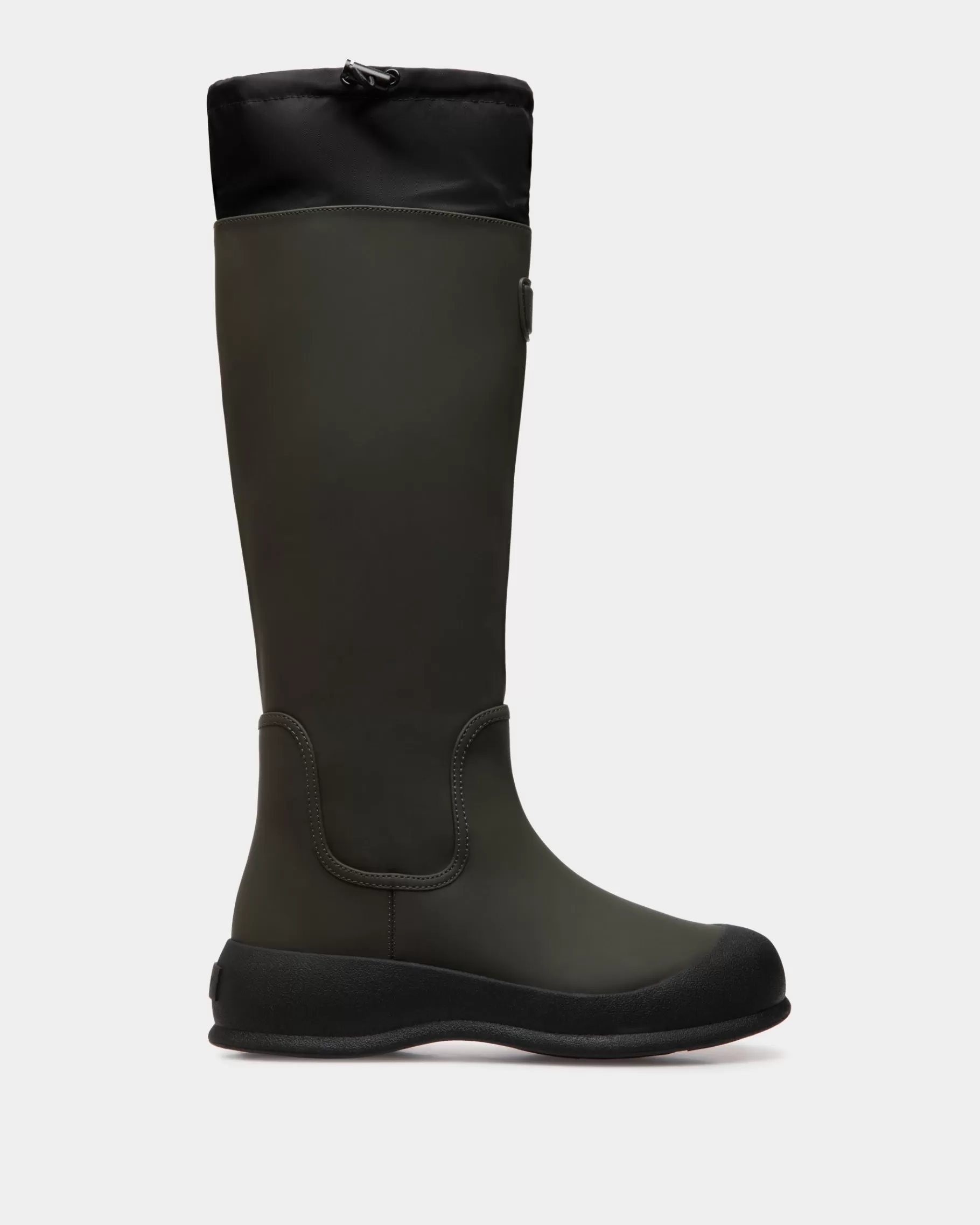 Boots & Ankle Boots<Bally Frei Boot in Military Rubberized Leather Green
