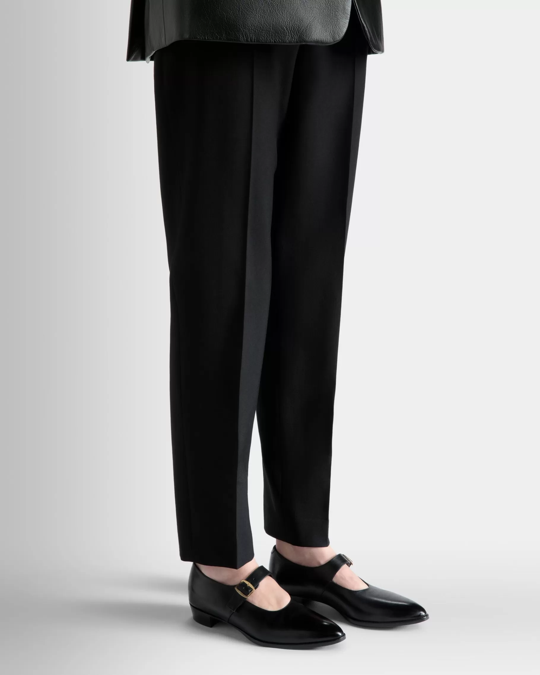 Flats & Moccasins<Bally Glendale Mary-Jane in Leather Black