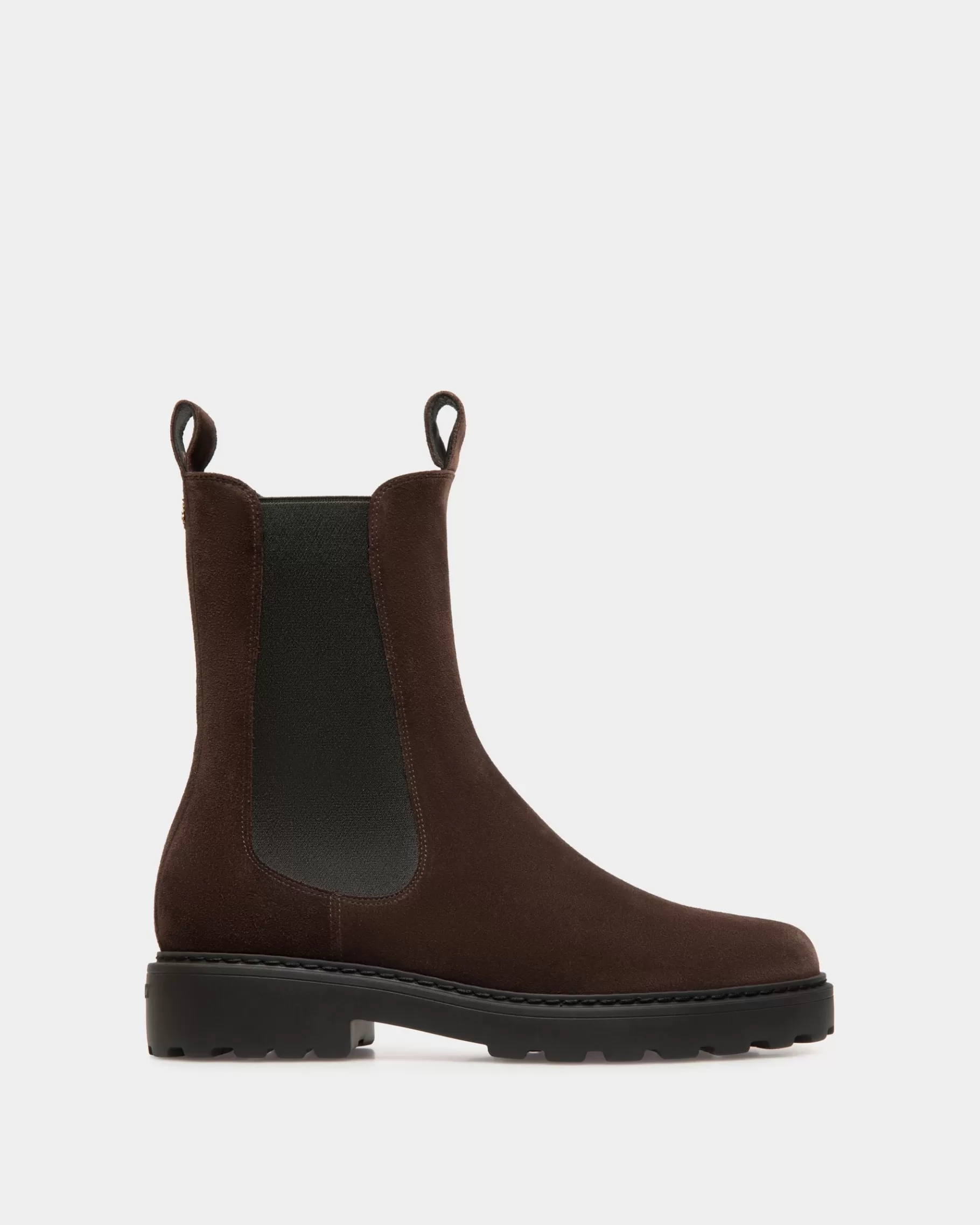 Boots & Ankle Boots<Bally Gusto Bootie In Ebano Suede Leather Brown