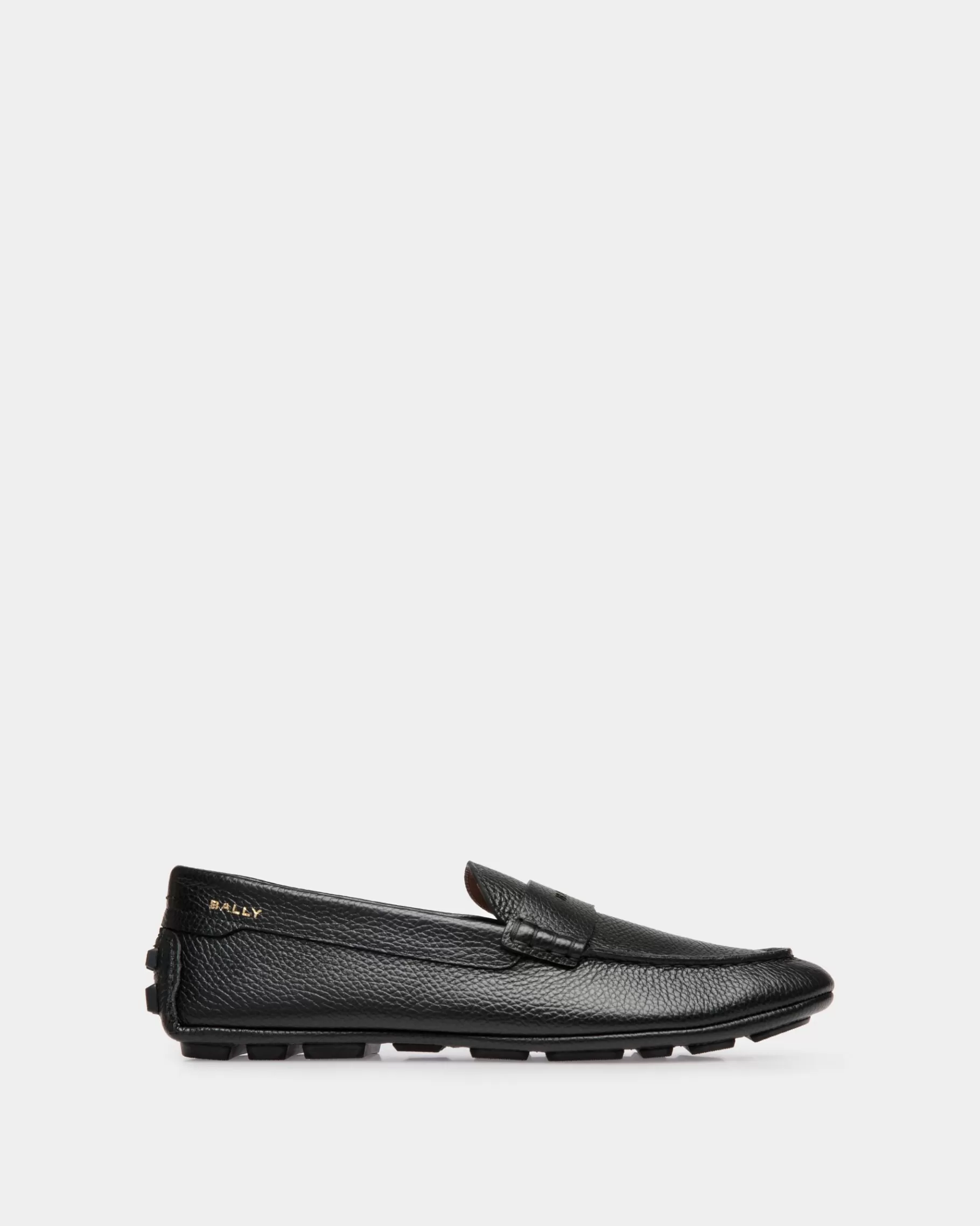 Drivers<Bally Kerbs Driver in Grained Leather Black