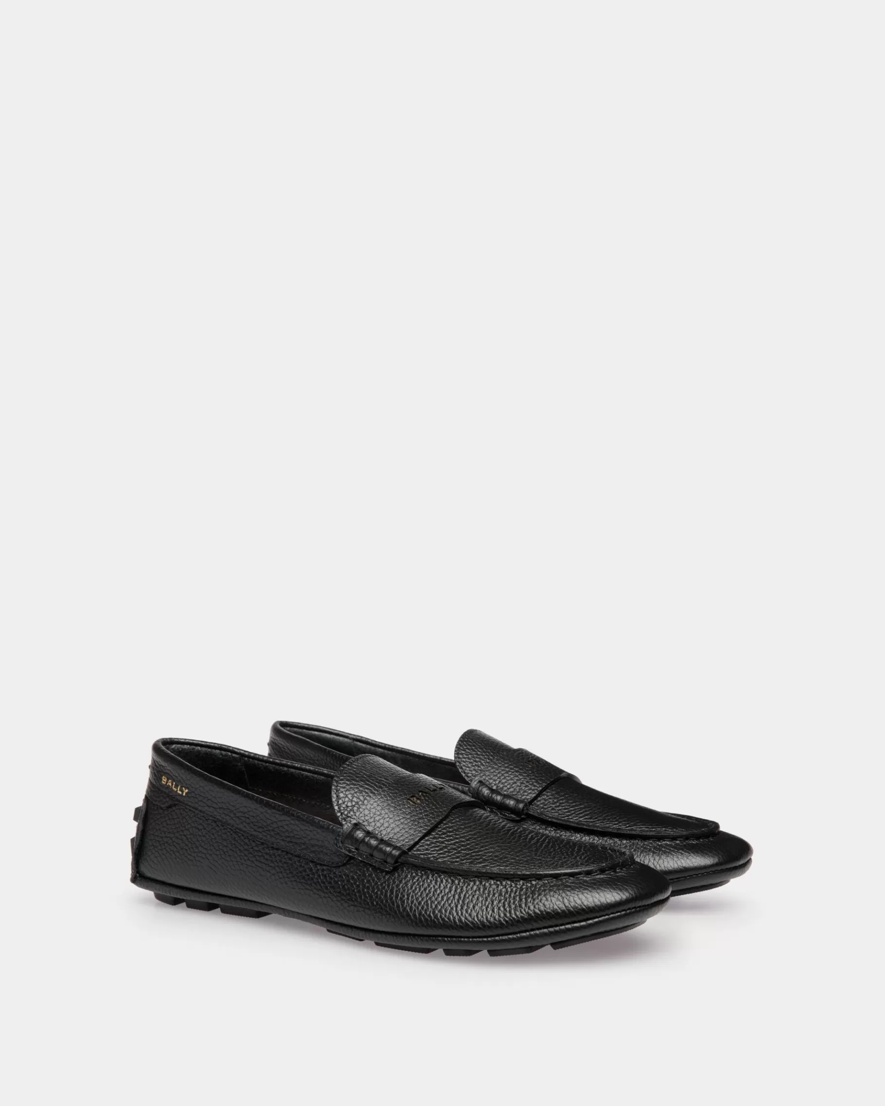 Drivers<Bally Kerbs Driver in Grained Leather Black