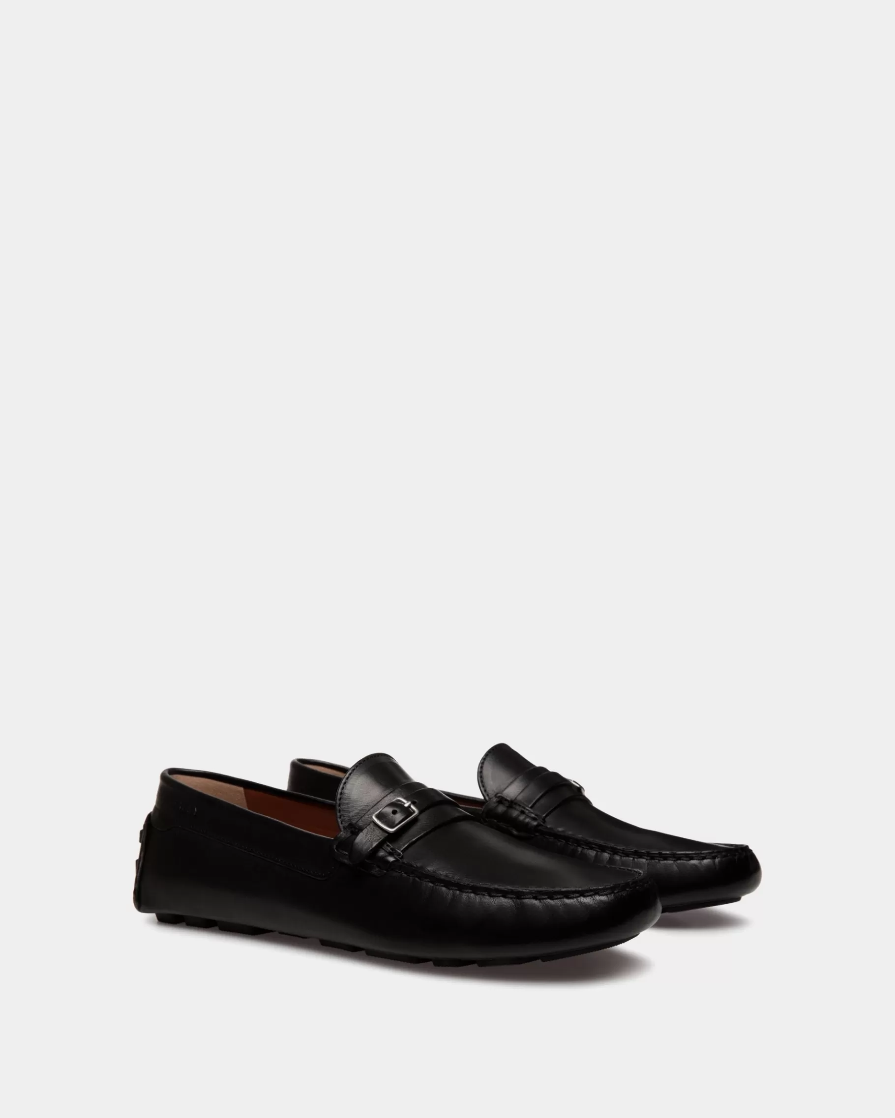 Drivers<Bally Kerbs Driver in Leather Black