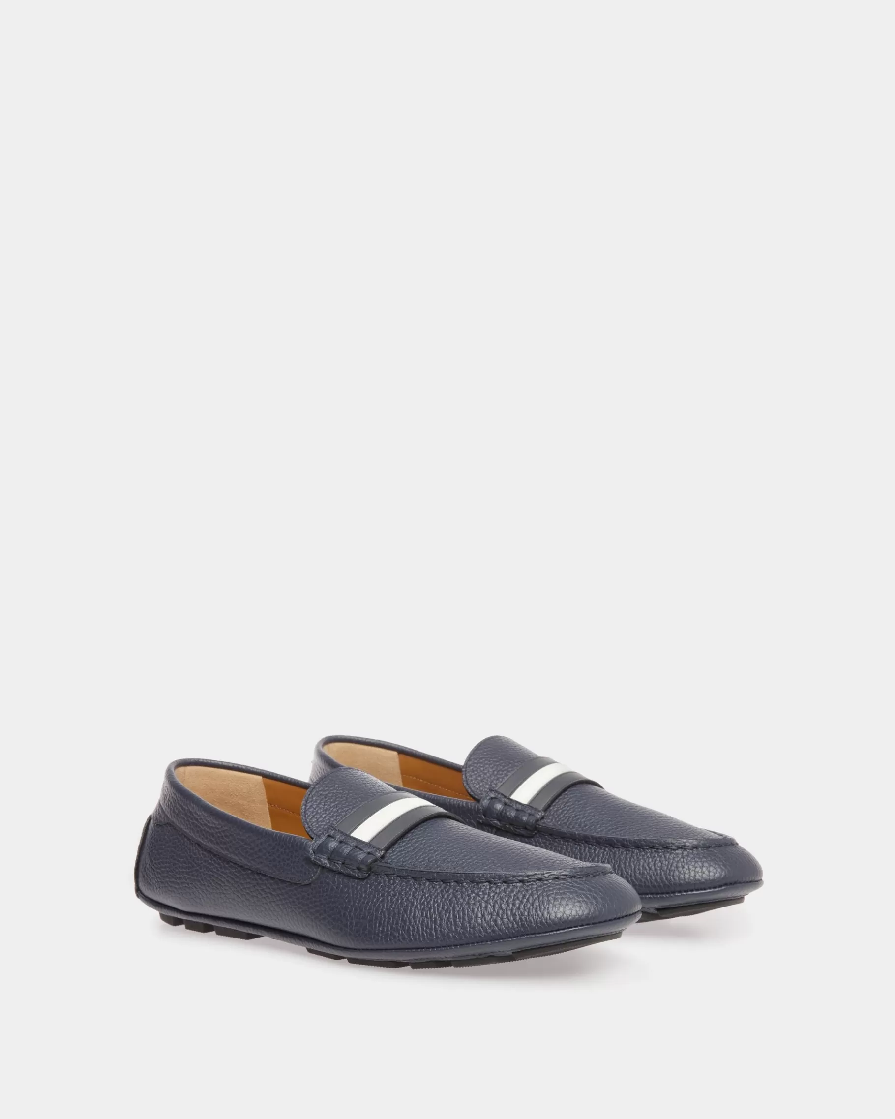 Drivers<Bally Kerbs Drivers In Midnight Leather Blue