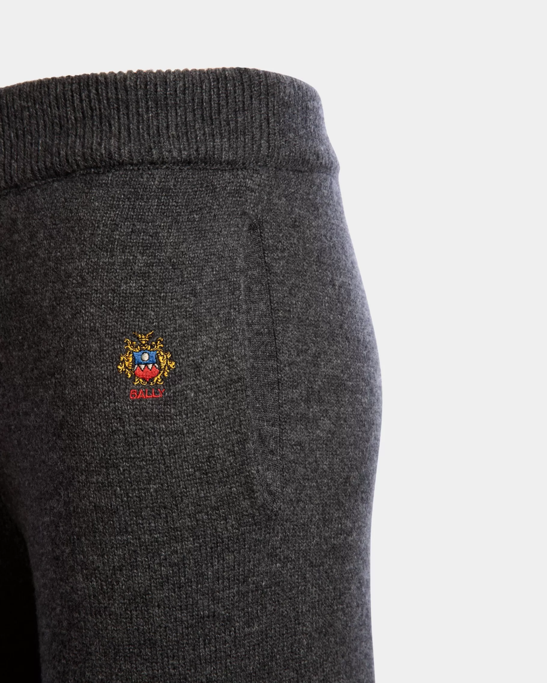 Pants | Knitwear<Bally Knit Pants In Dark Wool And Cashmere Grey