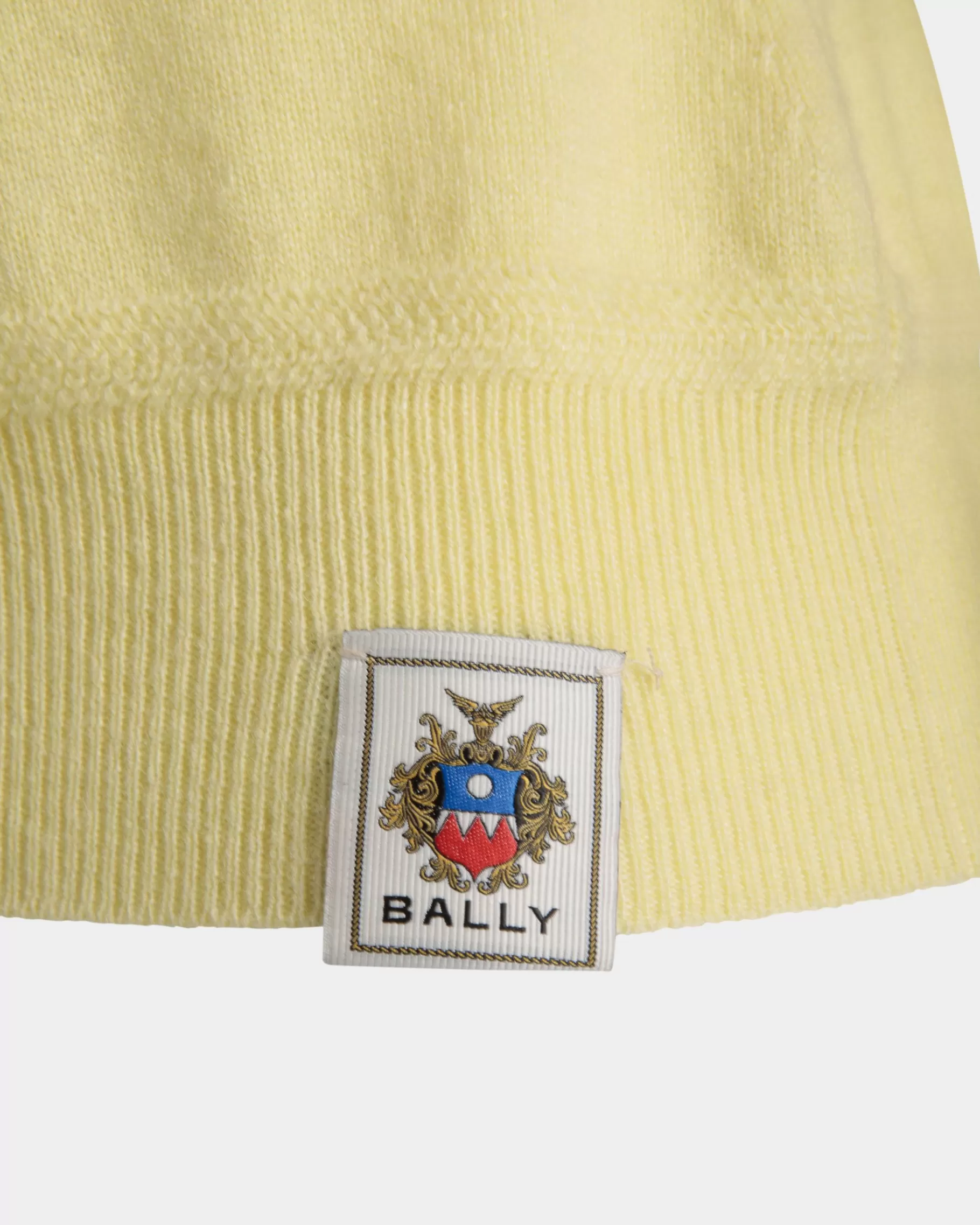 Shirts & T-shirts | Knitwear<Bally Knit Polo In Cream Cashmere Yellow