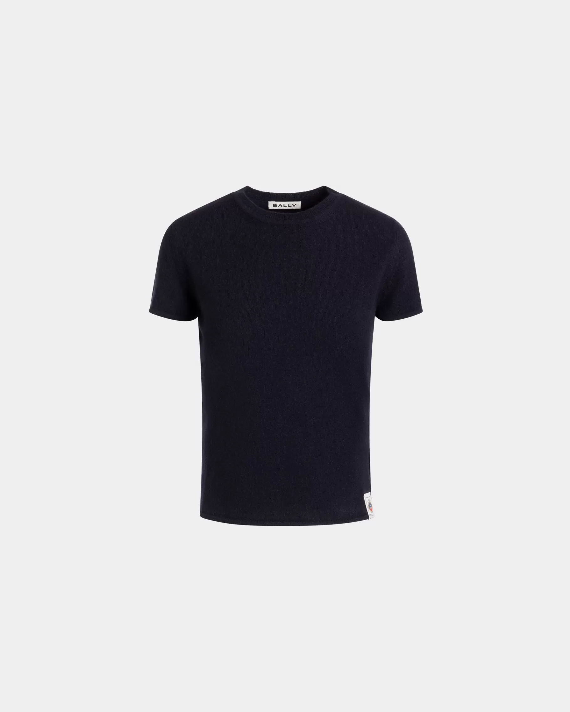 Shirts & T-shirts | Knitwear<Bally Knit Top In Navy Cashmere Blue