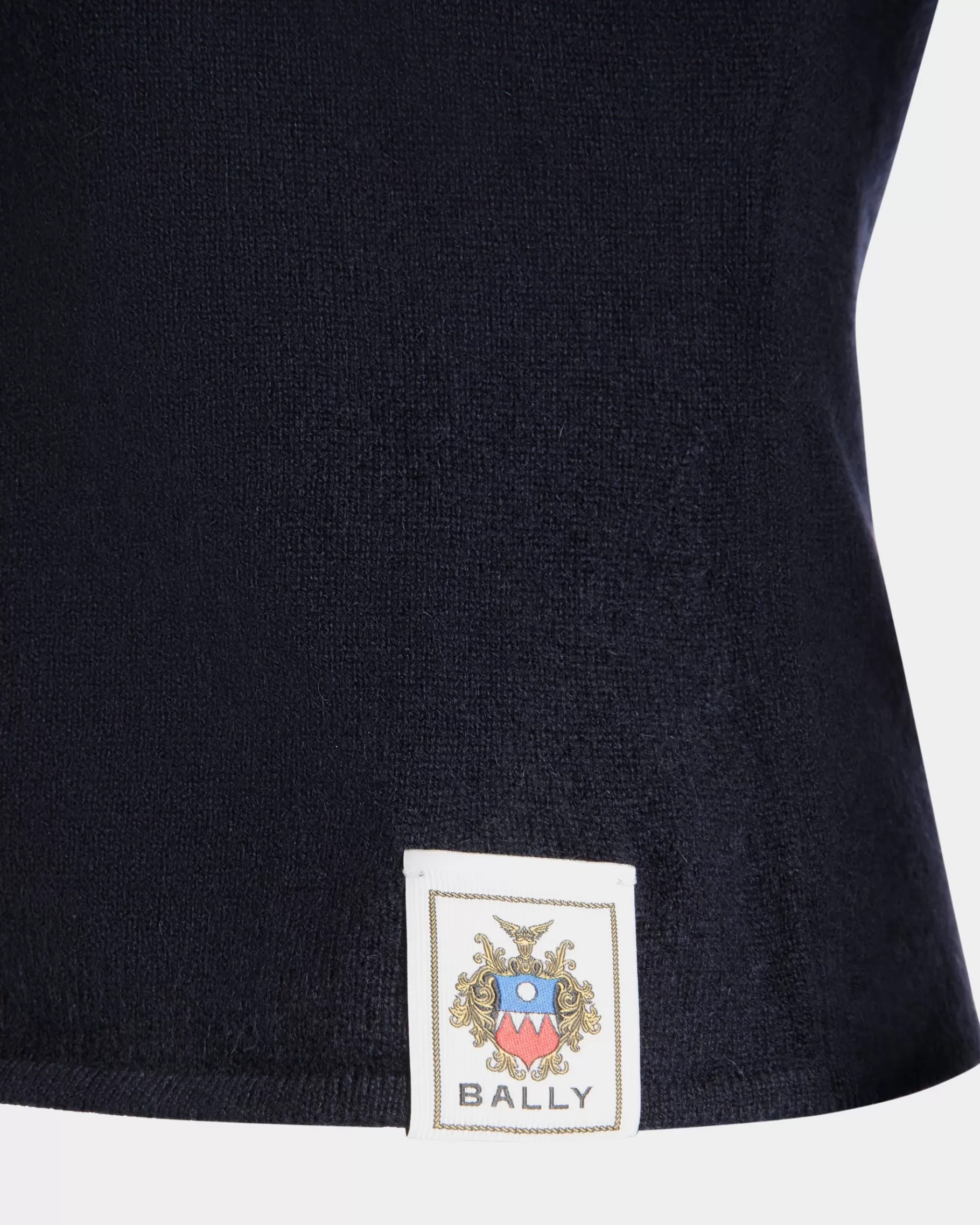 Shirts & T-shirts | Knitwear<Bally Knit Top In Navy Cashmere Blue
