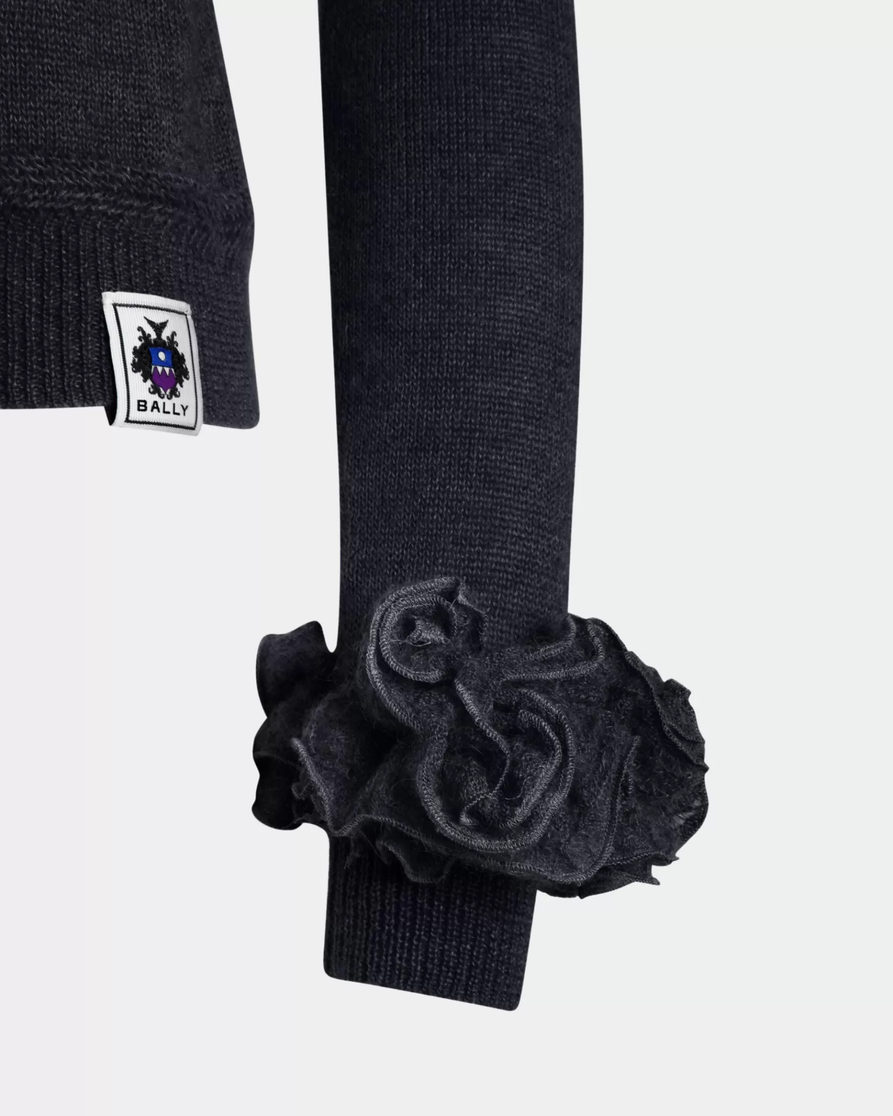 Knitwear<Bally Knit Top In Navy Mohair And Silk Blue