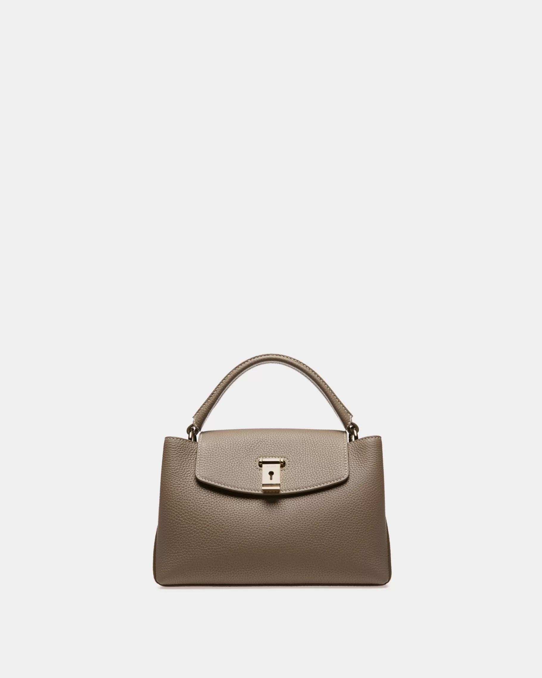 Top Handle Bags<Bally Layka Leather Top Handle Bag In Light Brown Beige