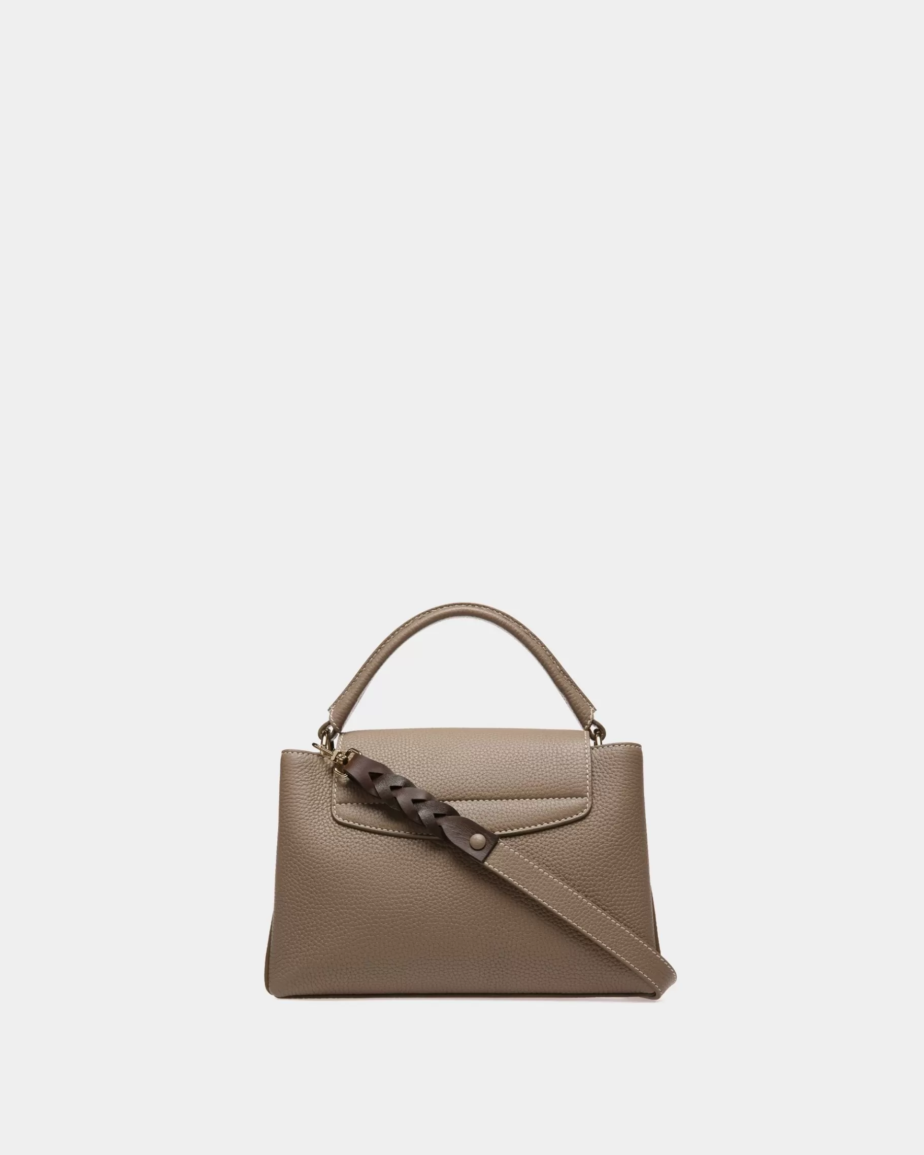 Top Handle Bags<Bally Layka Leather Top Handle Bag In Light Brown Beige